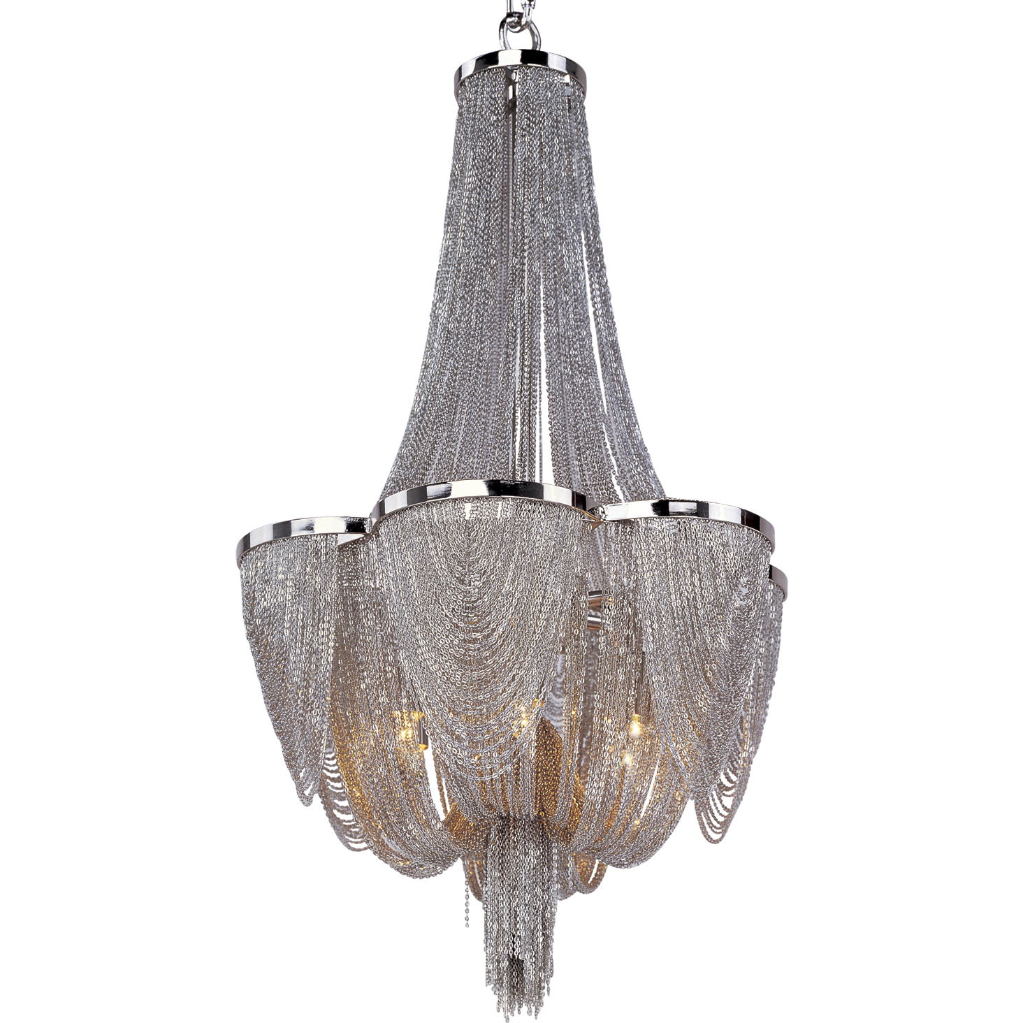 Chantilly LED 14 inch Polished Nickel Single-Tier Chandelier Ceiling Light