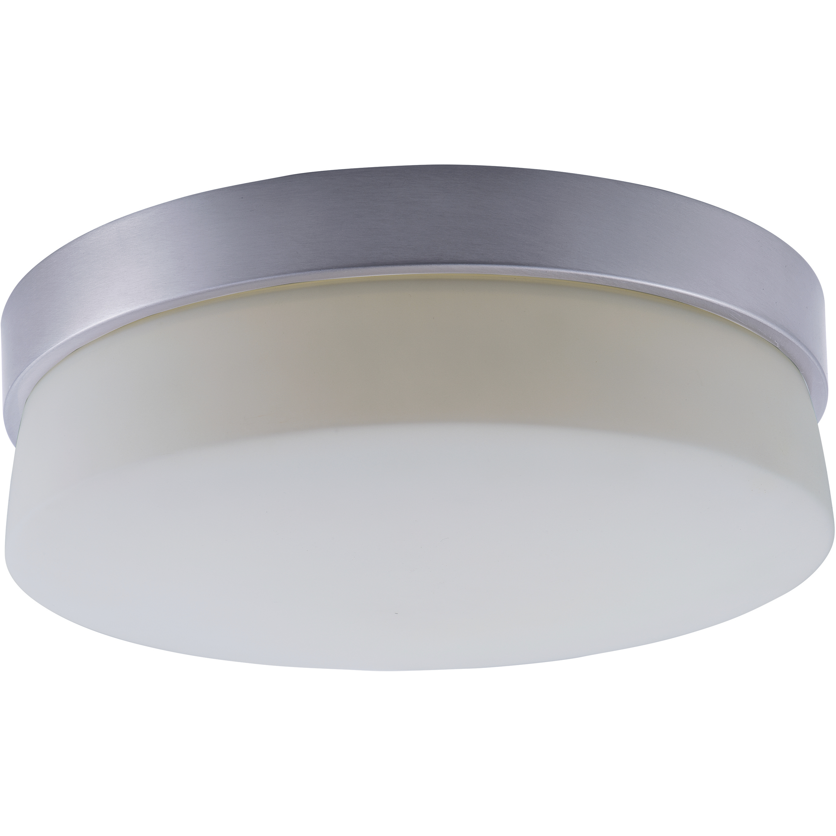 Flux LED 11 inch Satin Silver Flush Mount Ceiling Light