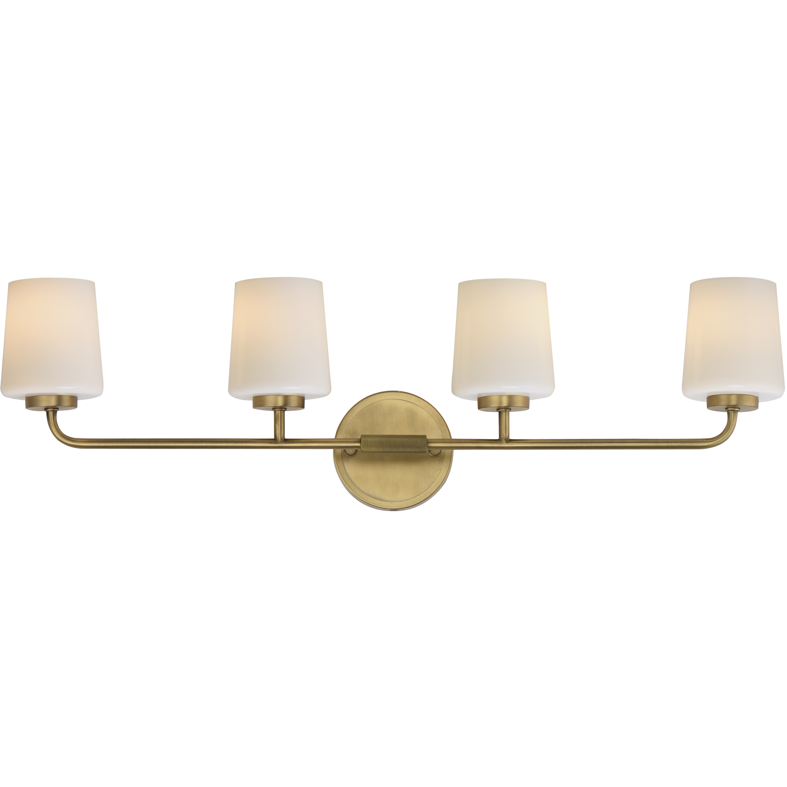 Durham 4 Light 32.5 inch Natural Aged Brass Bath Vanity Wall Light