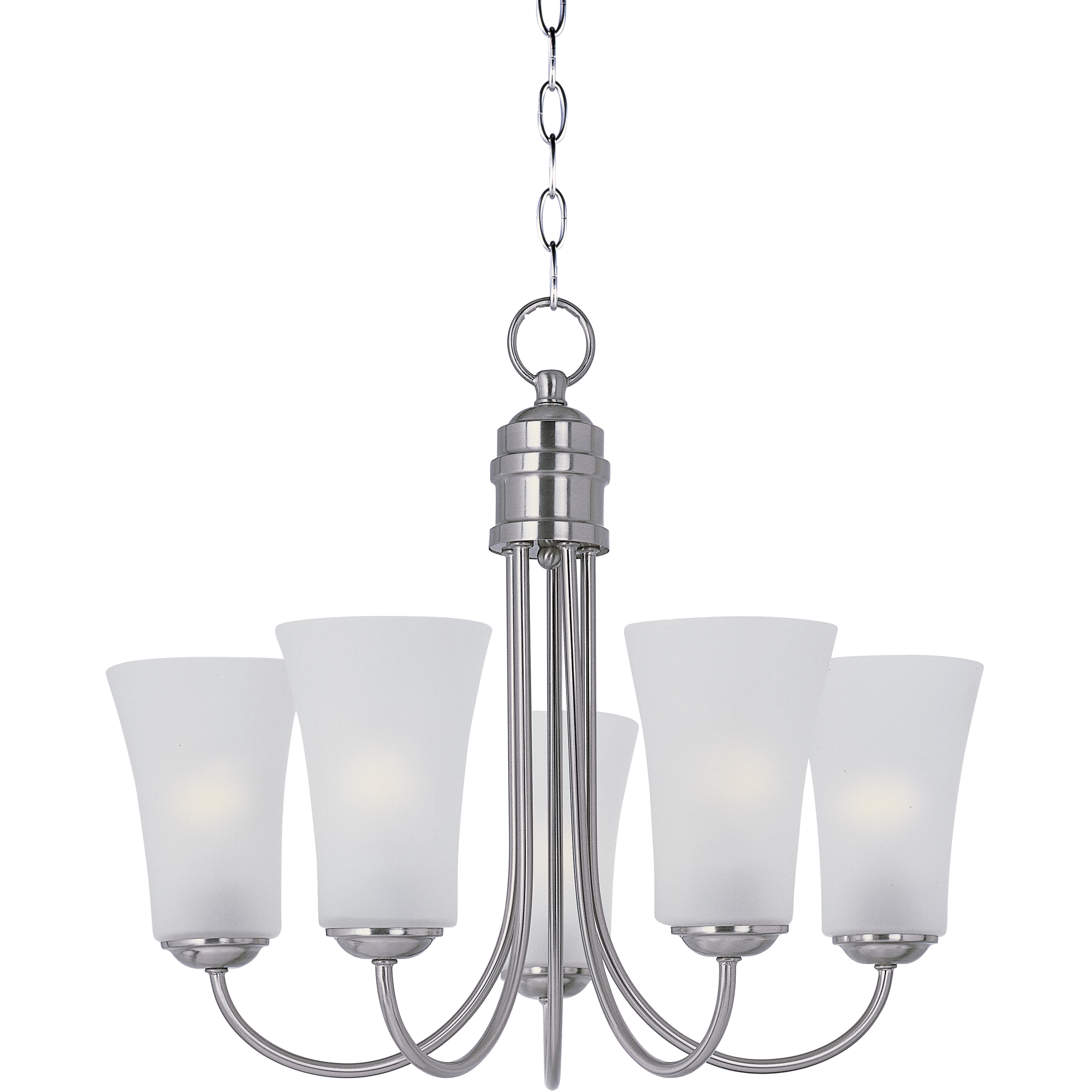 Logan 5 Light 20 inch Satin Nickel Single-Tier Chandelier Ceiling Light