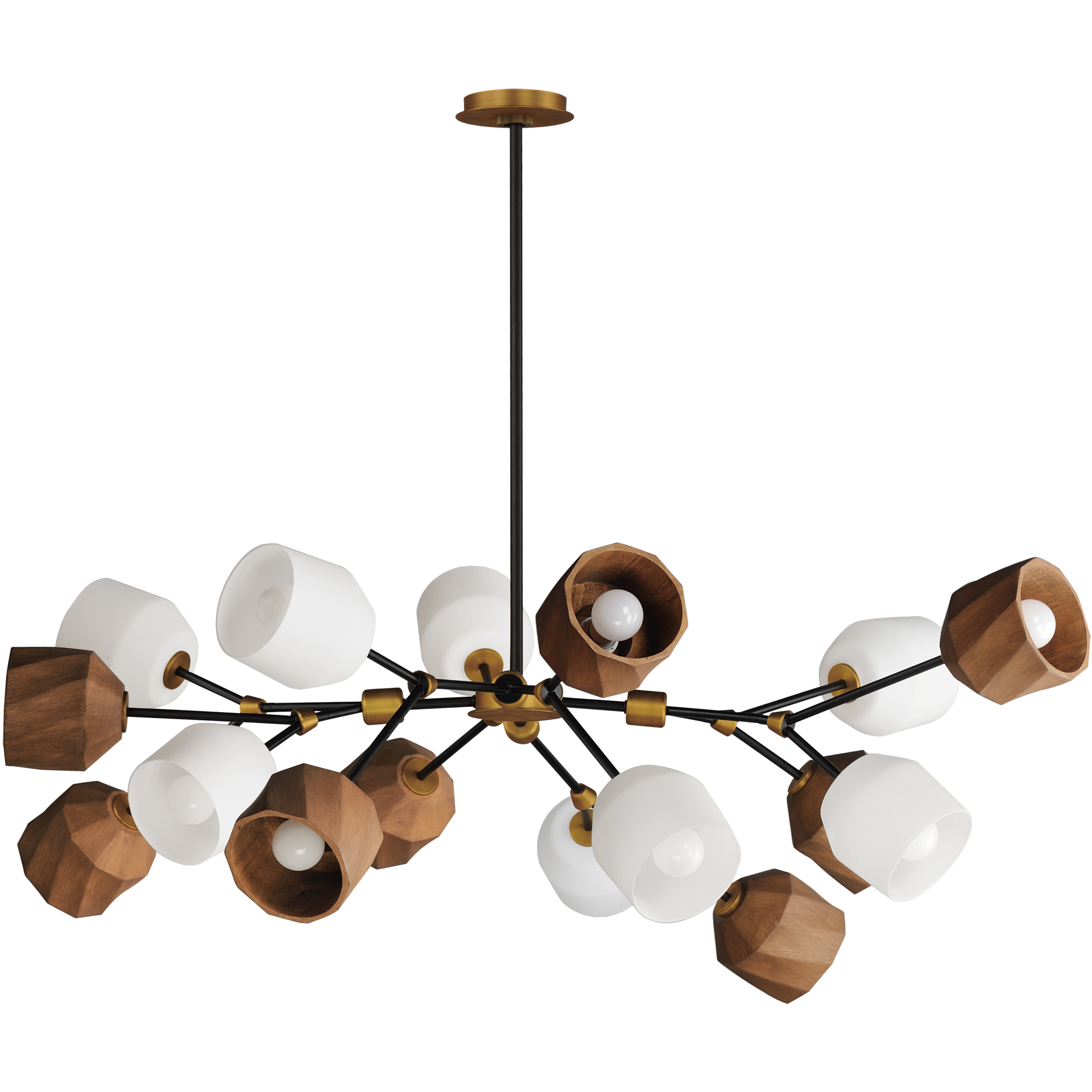 Akimbo LED 60.75 inch Dark Bronze and Antique Brass Multi-Light