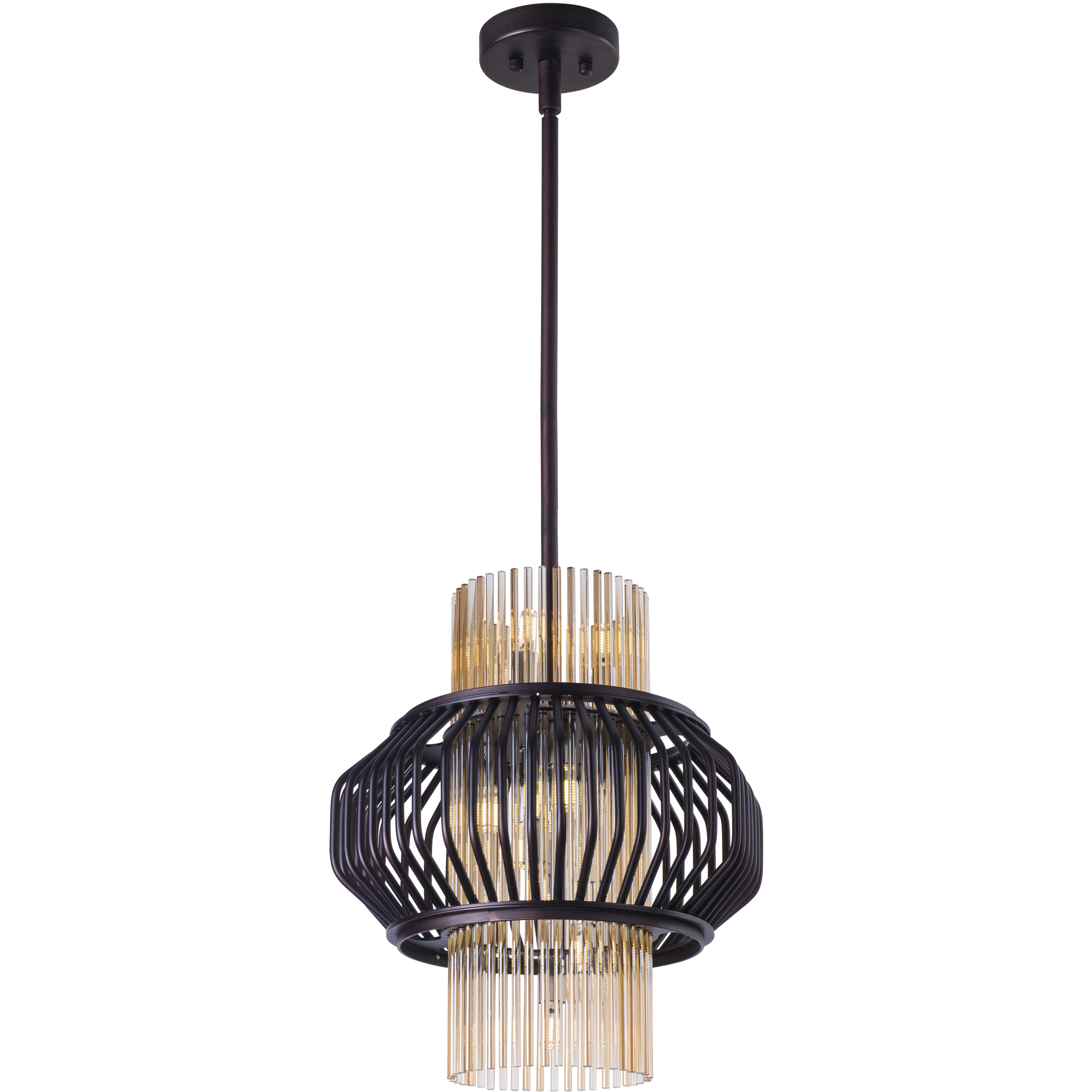 Aviary LED 15 inch Oil Rubbed Bronze Single Pendant Ceiling Light