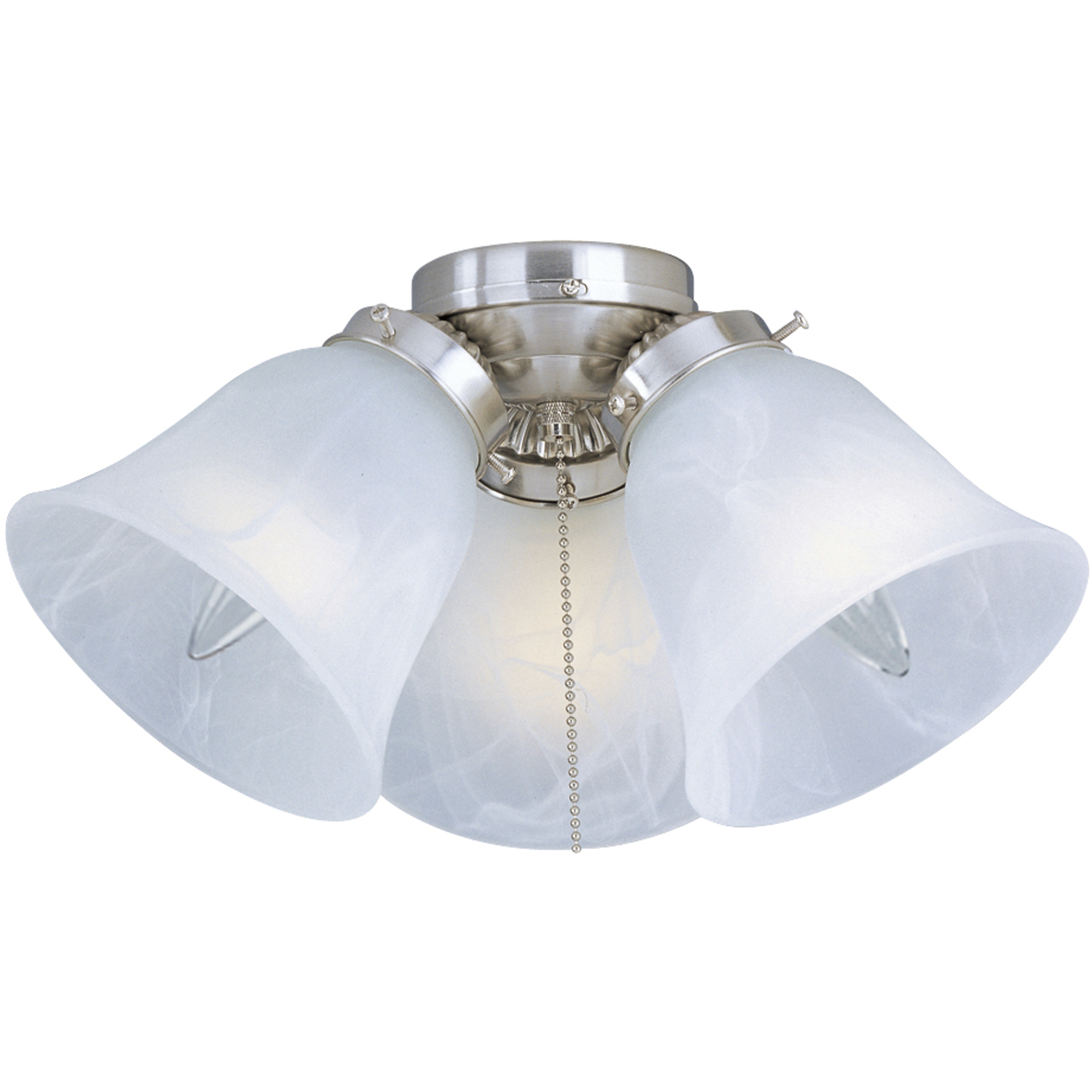 San Gabriel 3 Light Incandescent Satin Nickel Ceiling Fan Light Kit