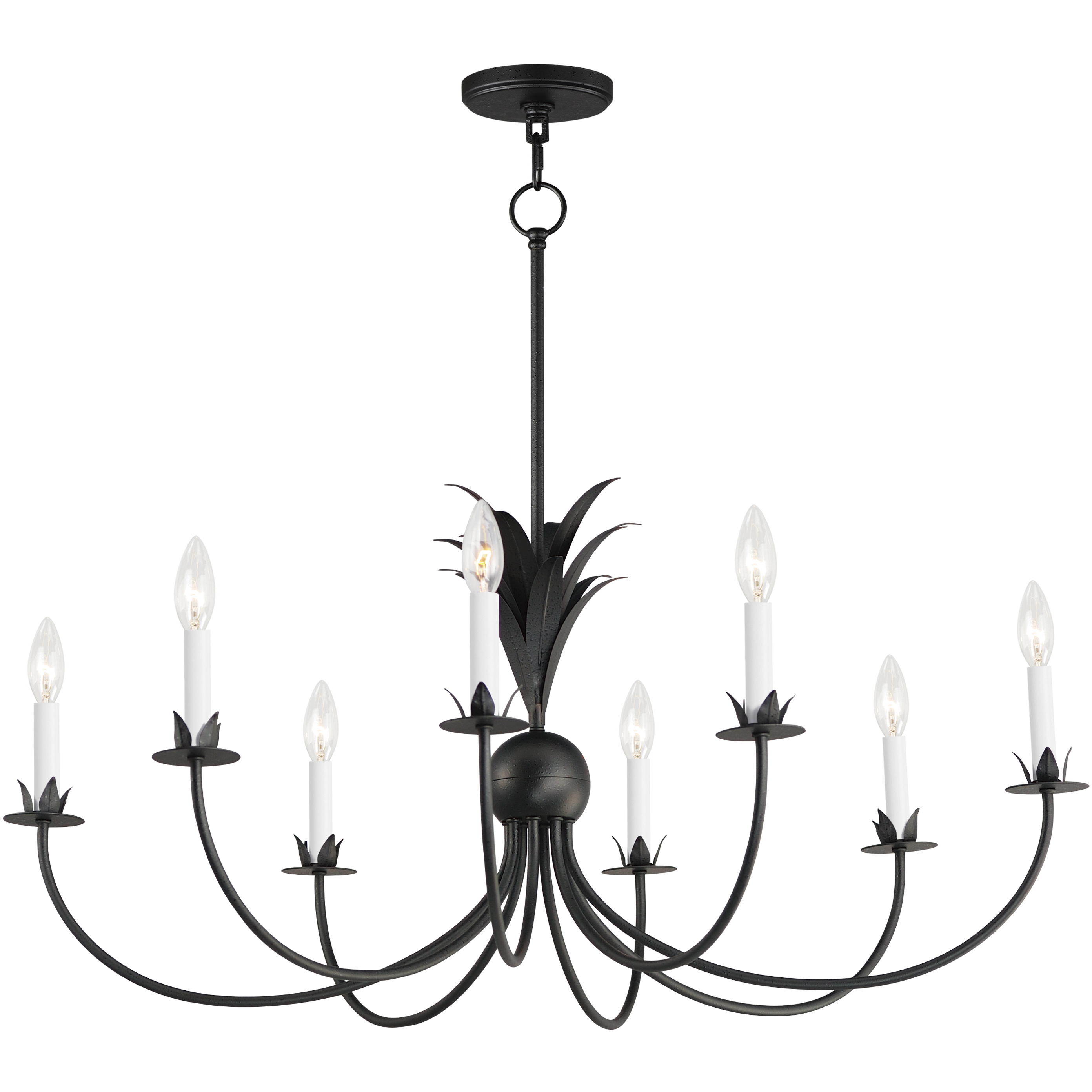 Paloma 8 Light 36 inch Anthracite Chandelier Ceiling Light