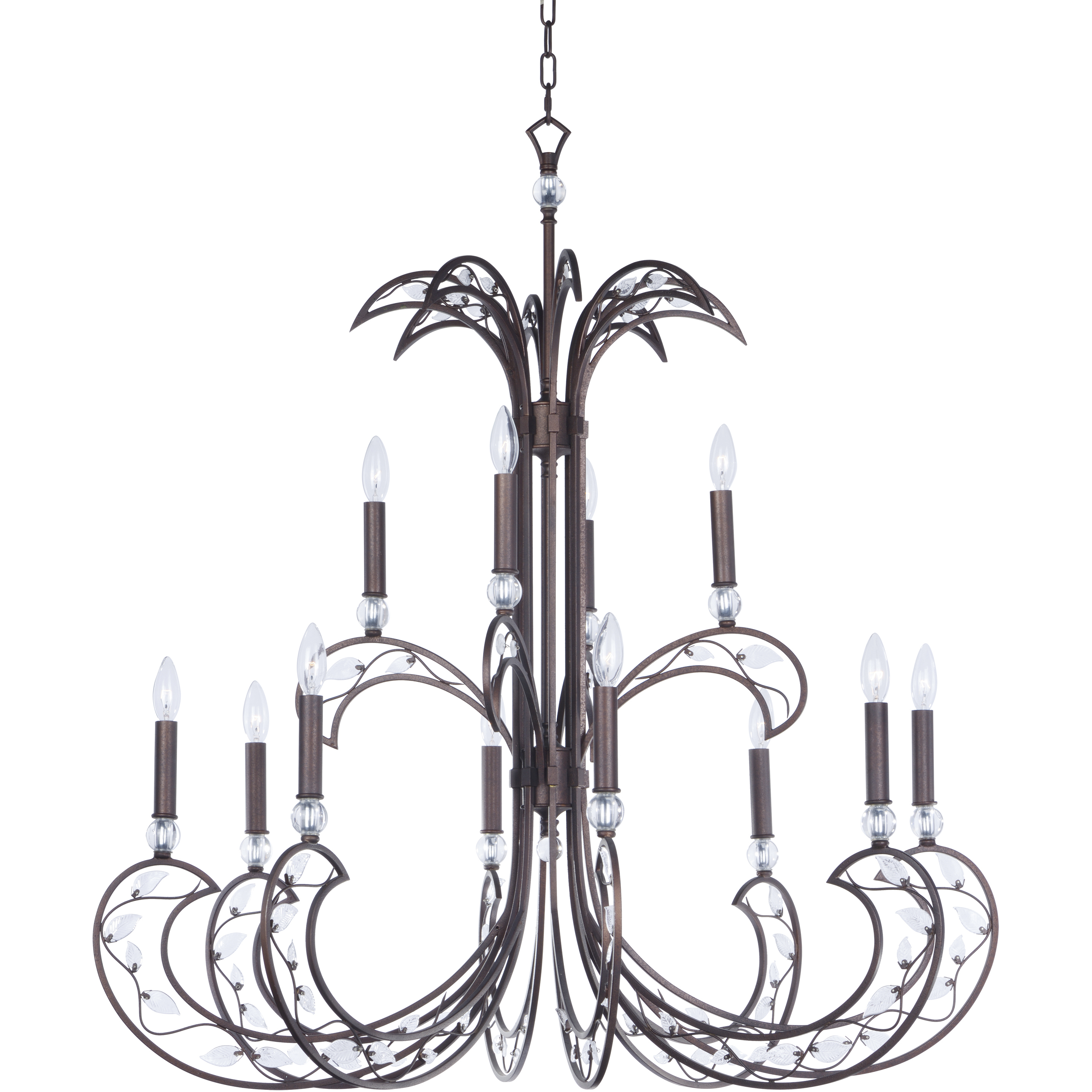 Autumn 12 Light 40 inch Russet Chandelier Ceiling Light