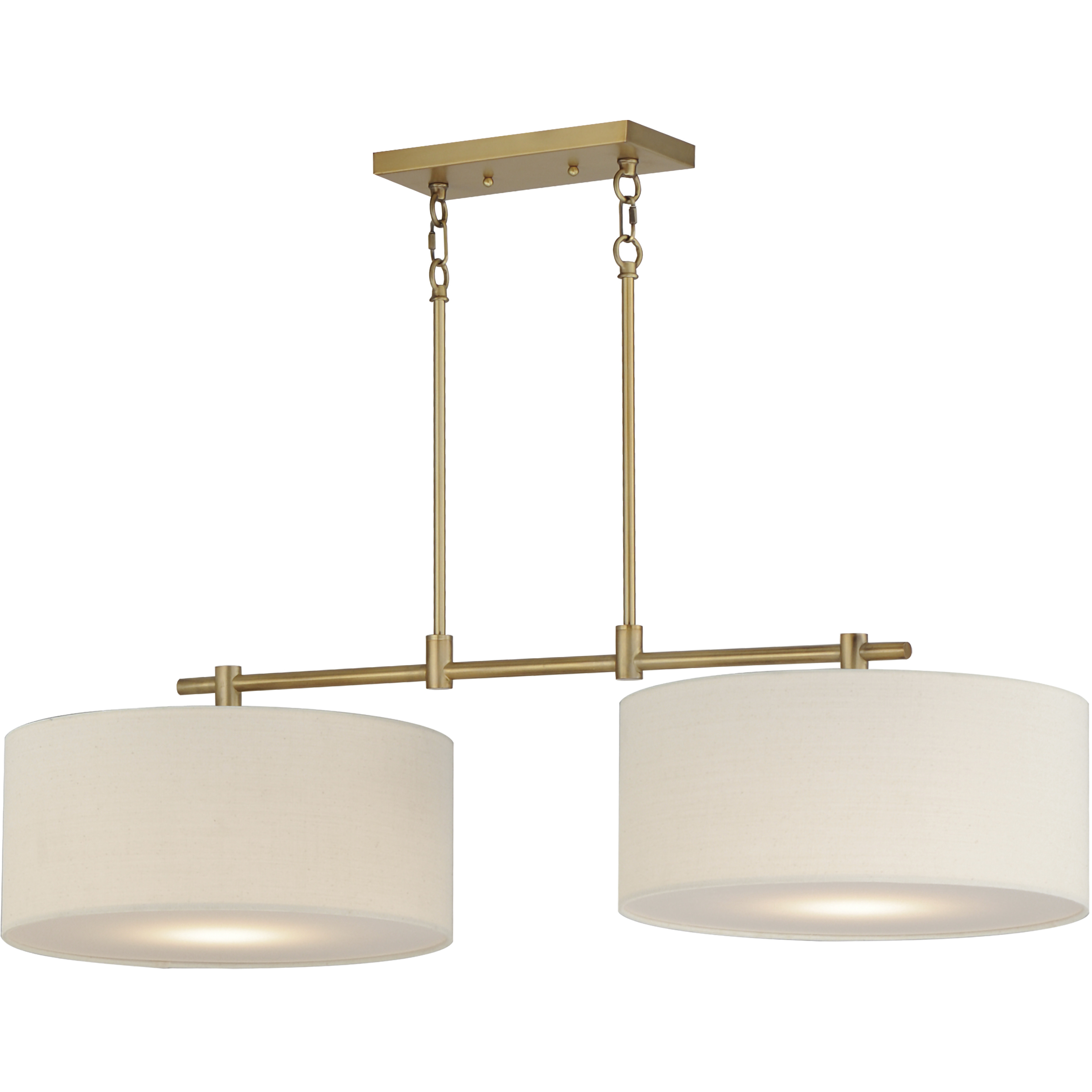 Maxim Lighting 10016OMNAB Bongo 2 Light Pendant Natural Aged Brass