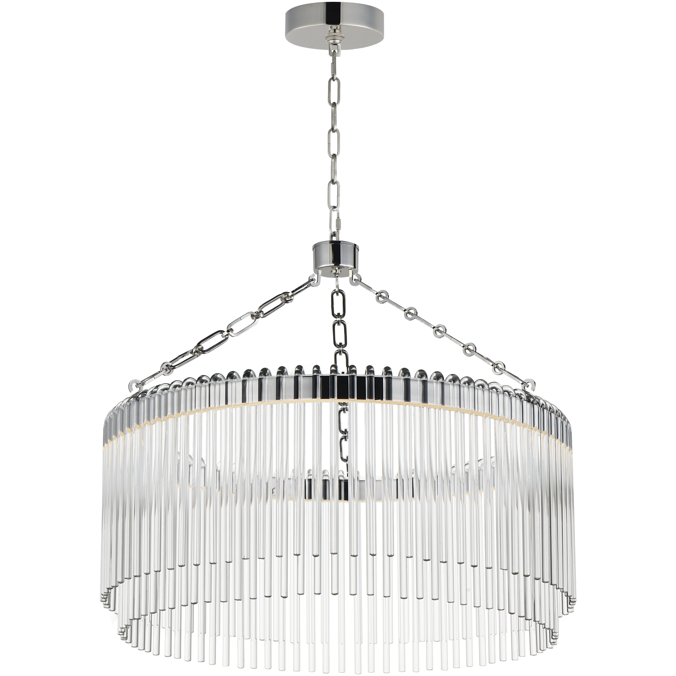 Jolie LED 24 inch Polished Nickel Single Pendant Ceiling Light