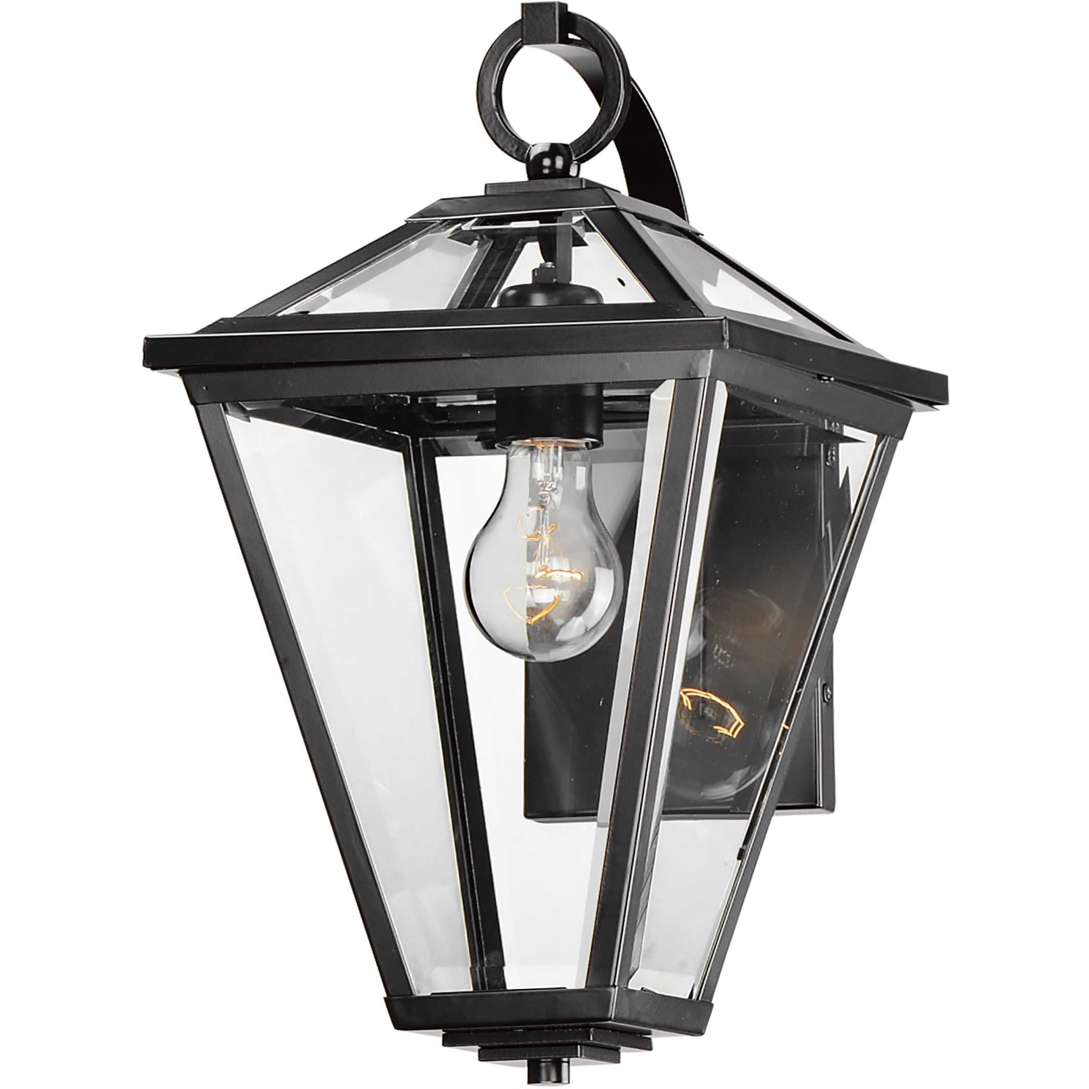 Prism 1 Light 16 inch Black Outdoor Wall Mount