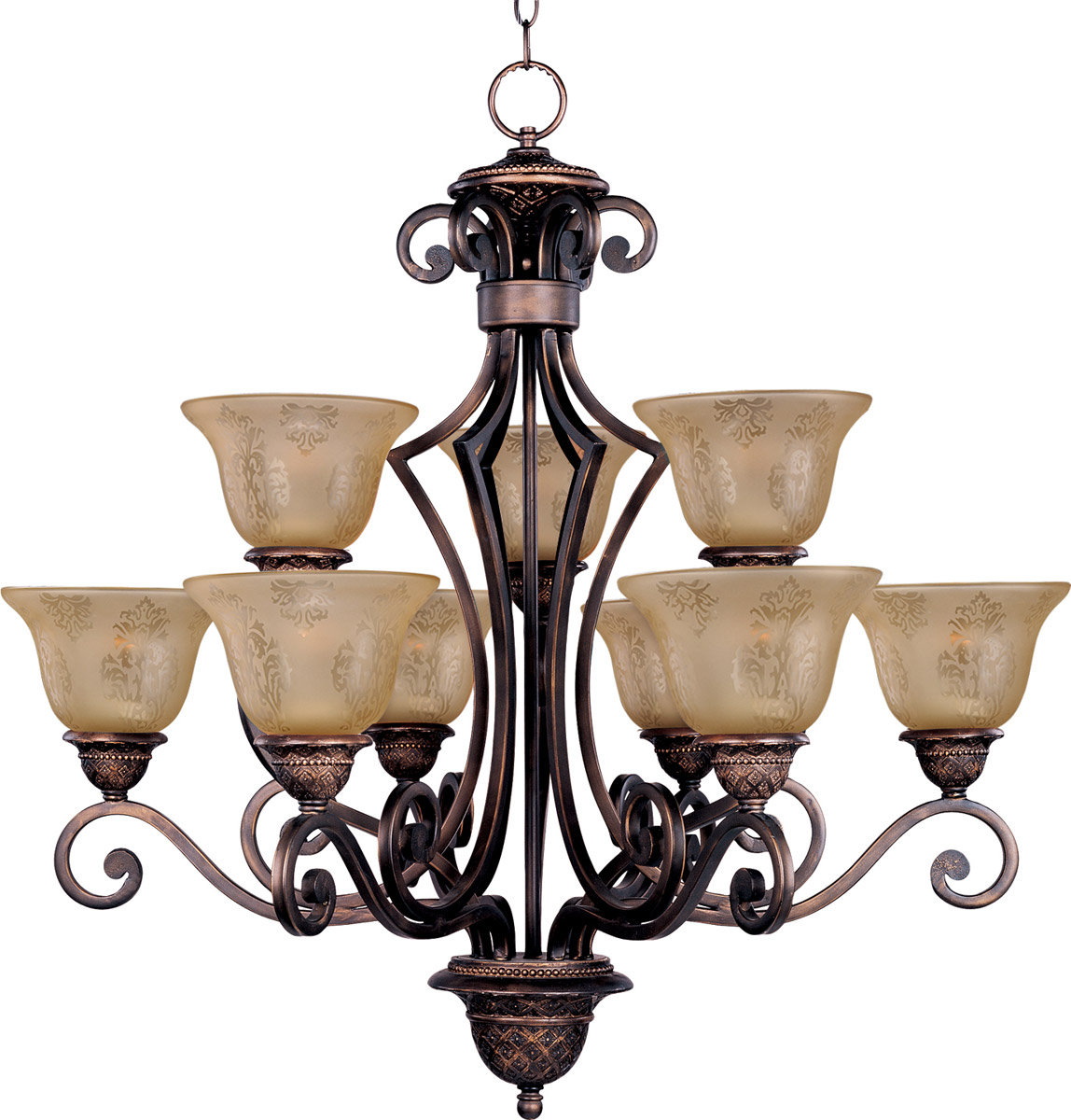 9 light discount bronze chandelier