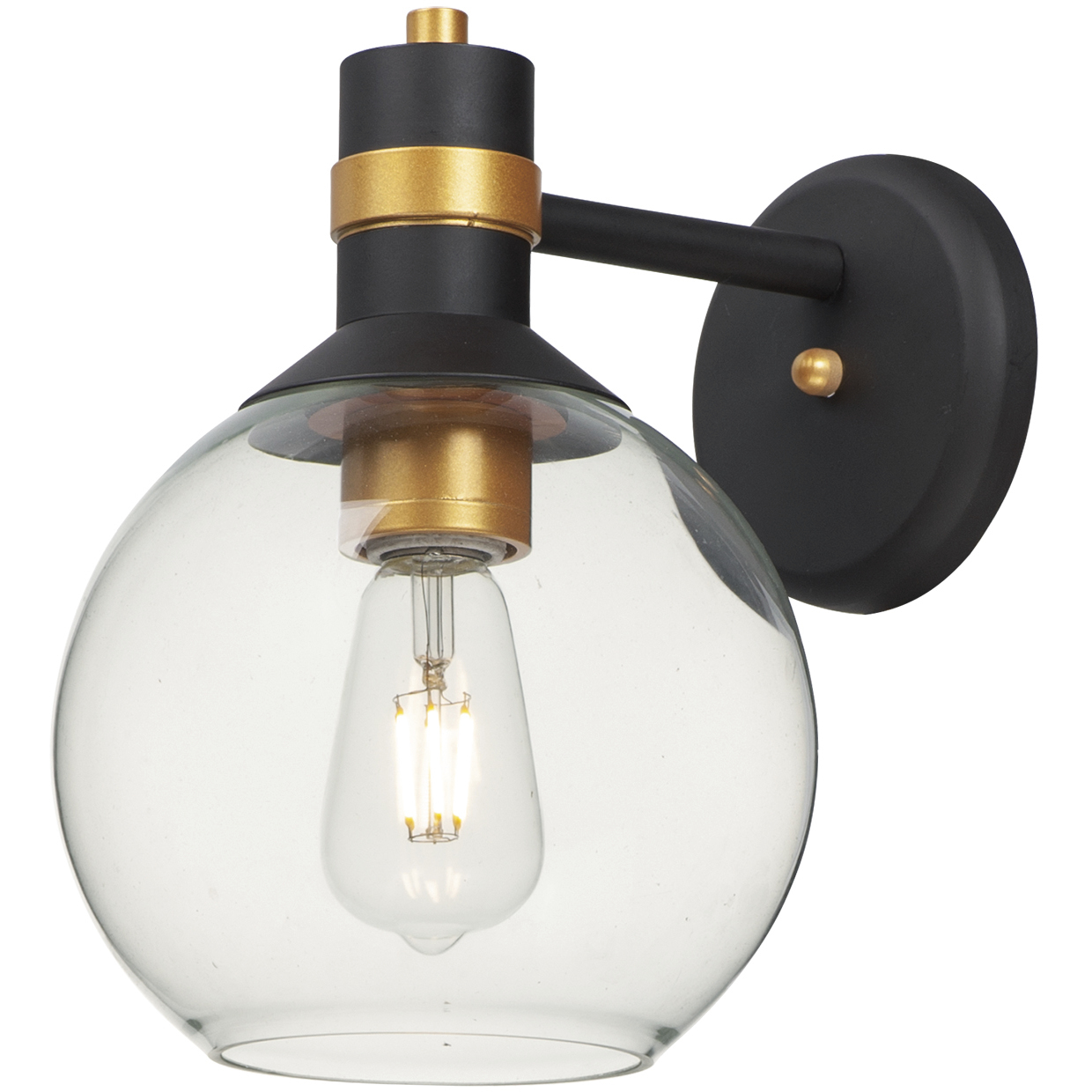 Cabin LED 10.75 inch Bronze and Gold Outdoor Wall Mount