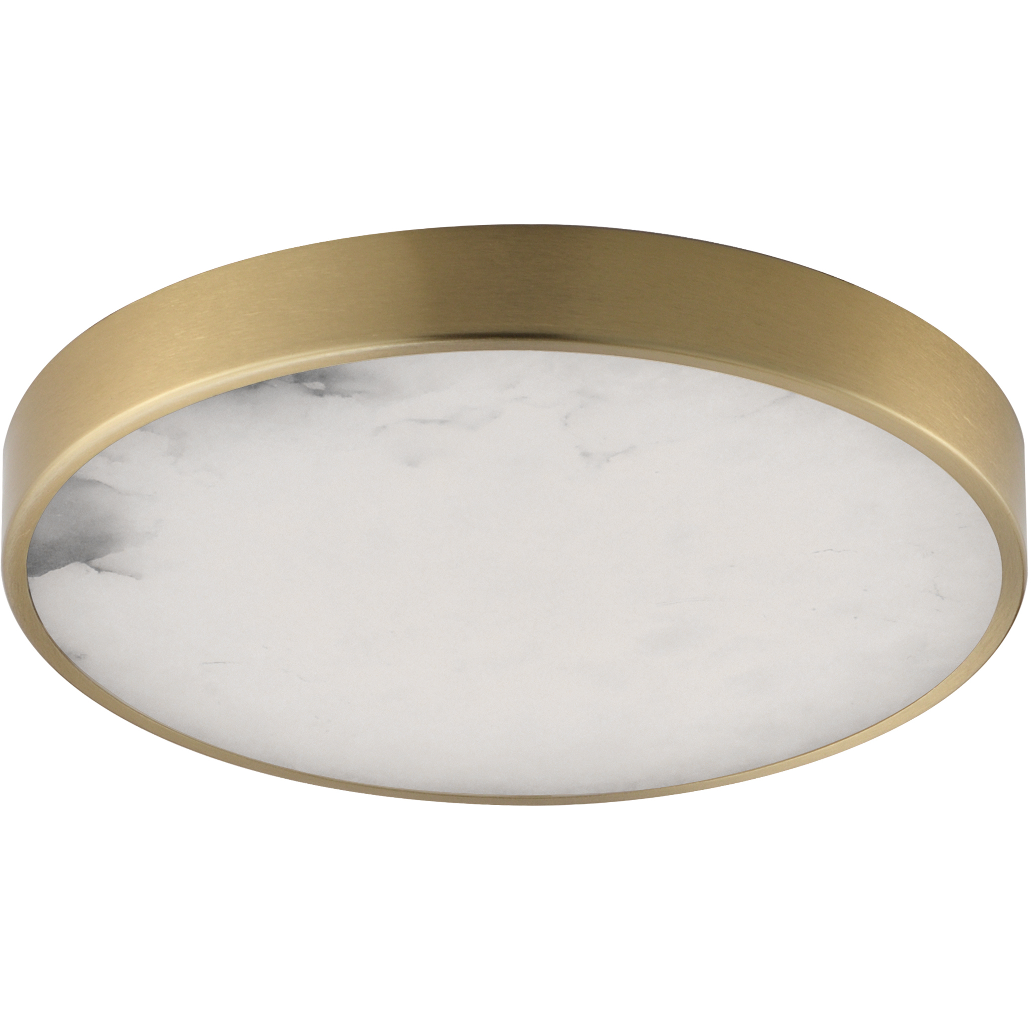 Slab LED 9 inch Natural Aged Brass Flush Mount Ceiling Light