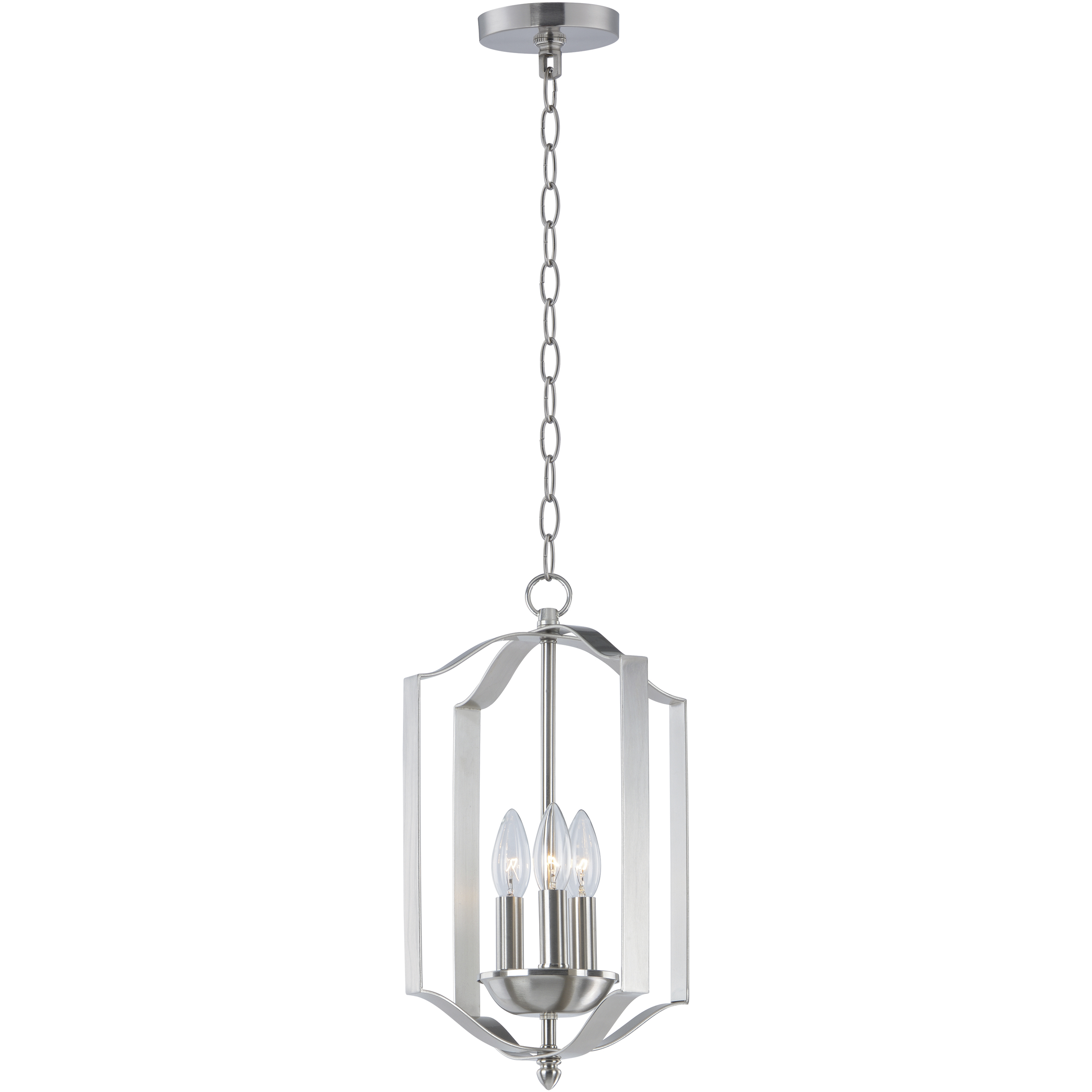 Provident 3 Light 10 inch Satin Nickel Single Pendant Ceiling Light