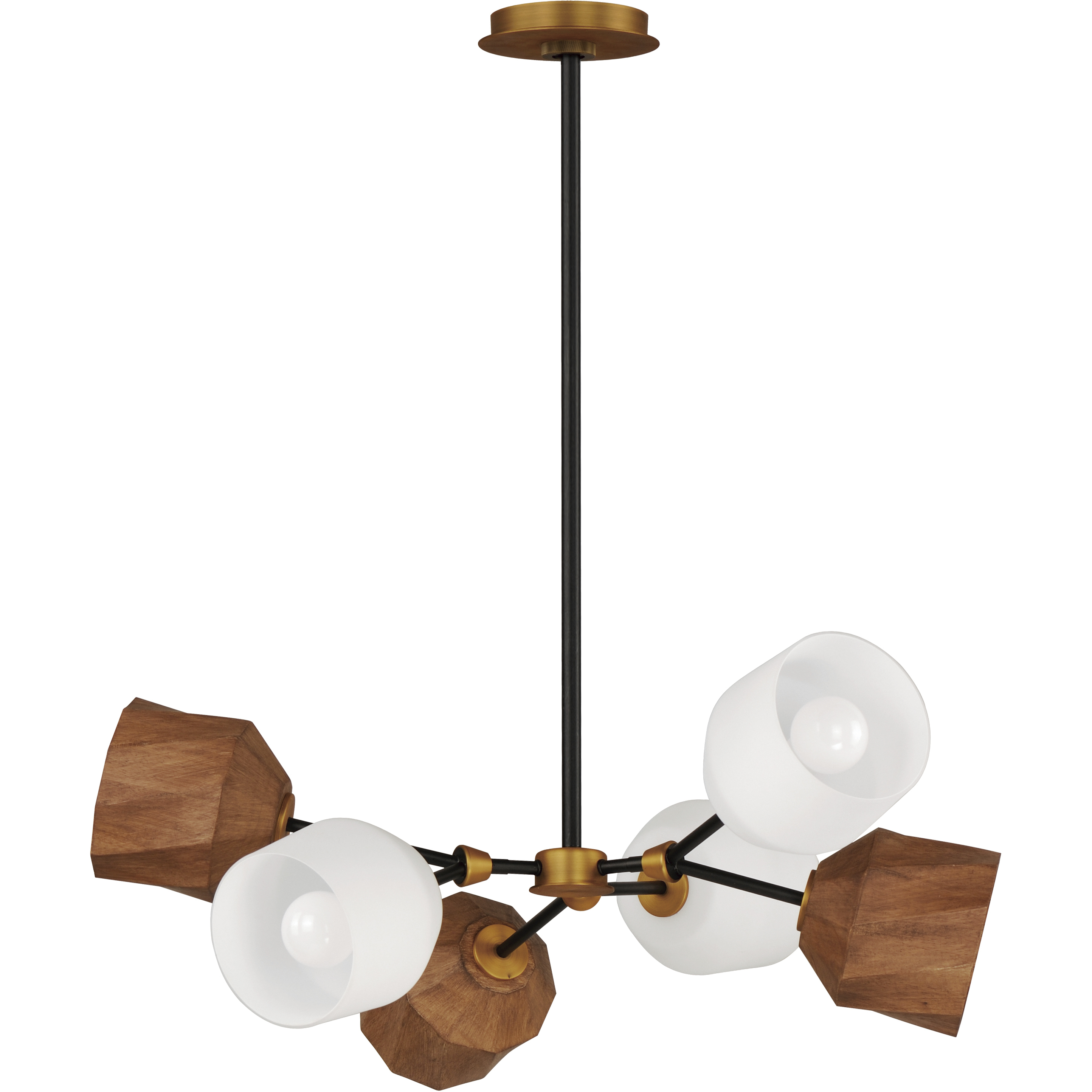 Akimbo LED 30.75 inch Dark Bronze and Antique Brass Multi-Light Pendant Ceiling Light