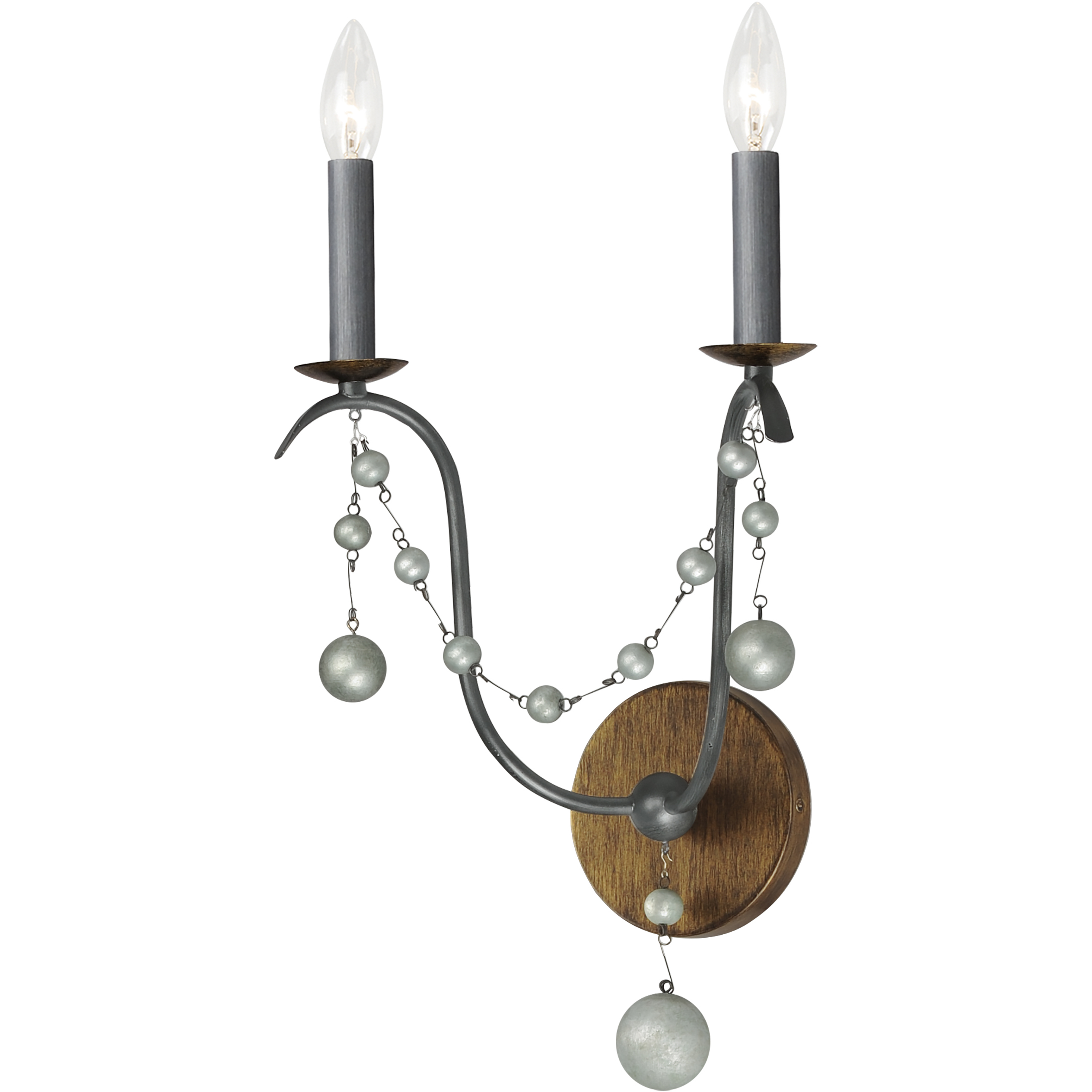 Formosa 2 Light 12 inch Golden Noir Wall Sconce Wall Light