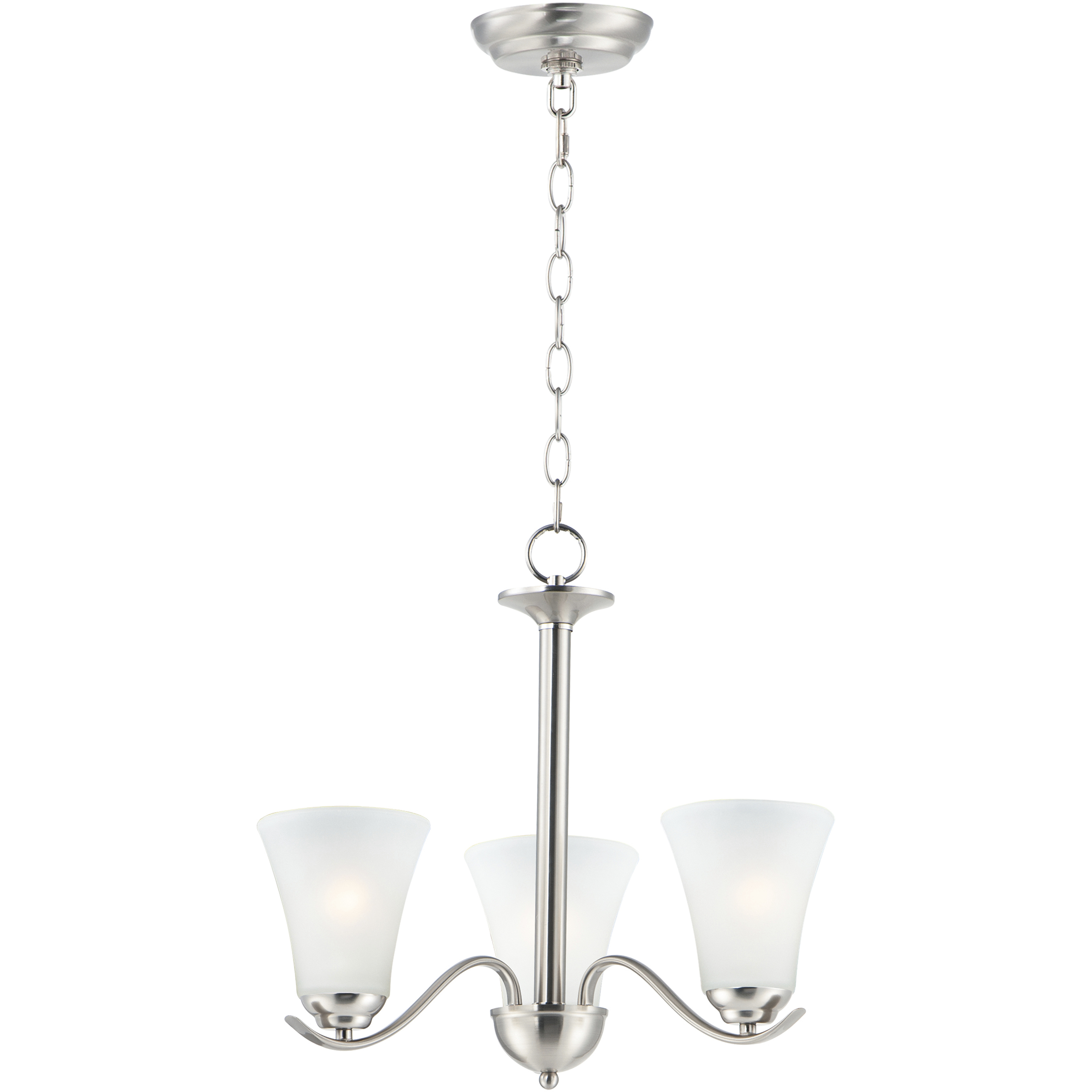 Vital 3 Light 20 inch Satin Nickel Chandelier Ceiling Light