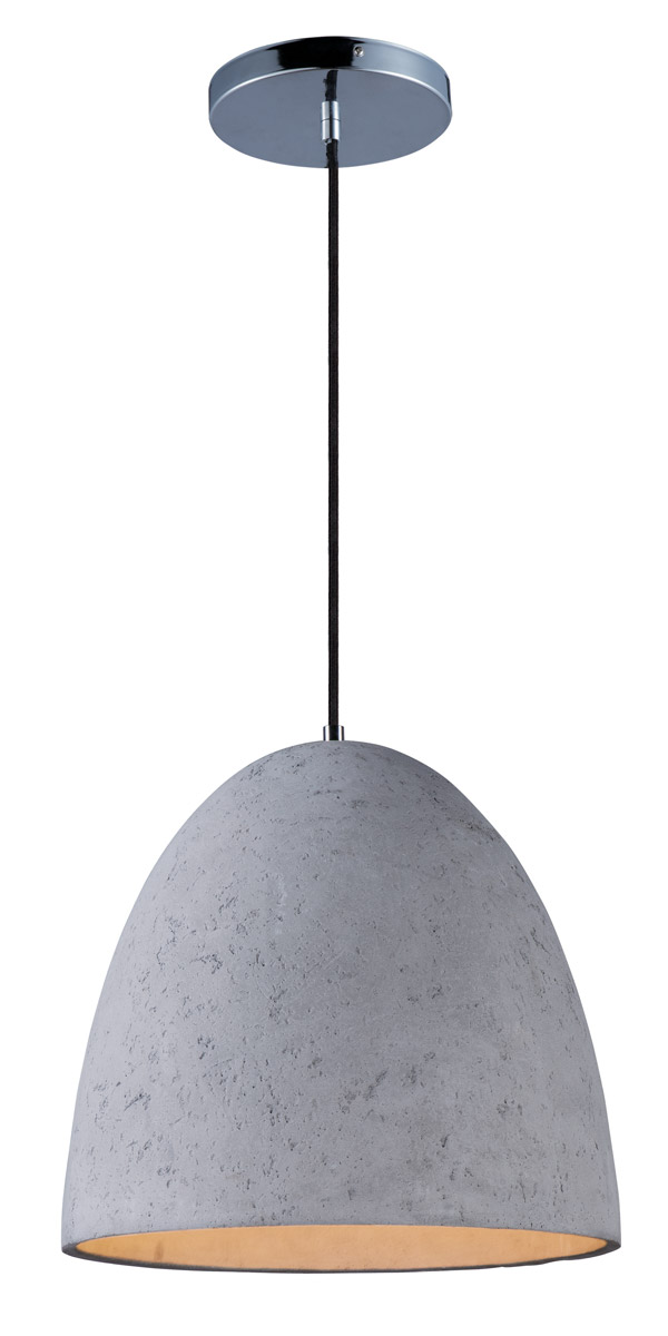 Maxim 12396GYPC Crete LED 15 inch Polished Chrome Single Pendant