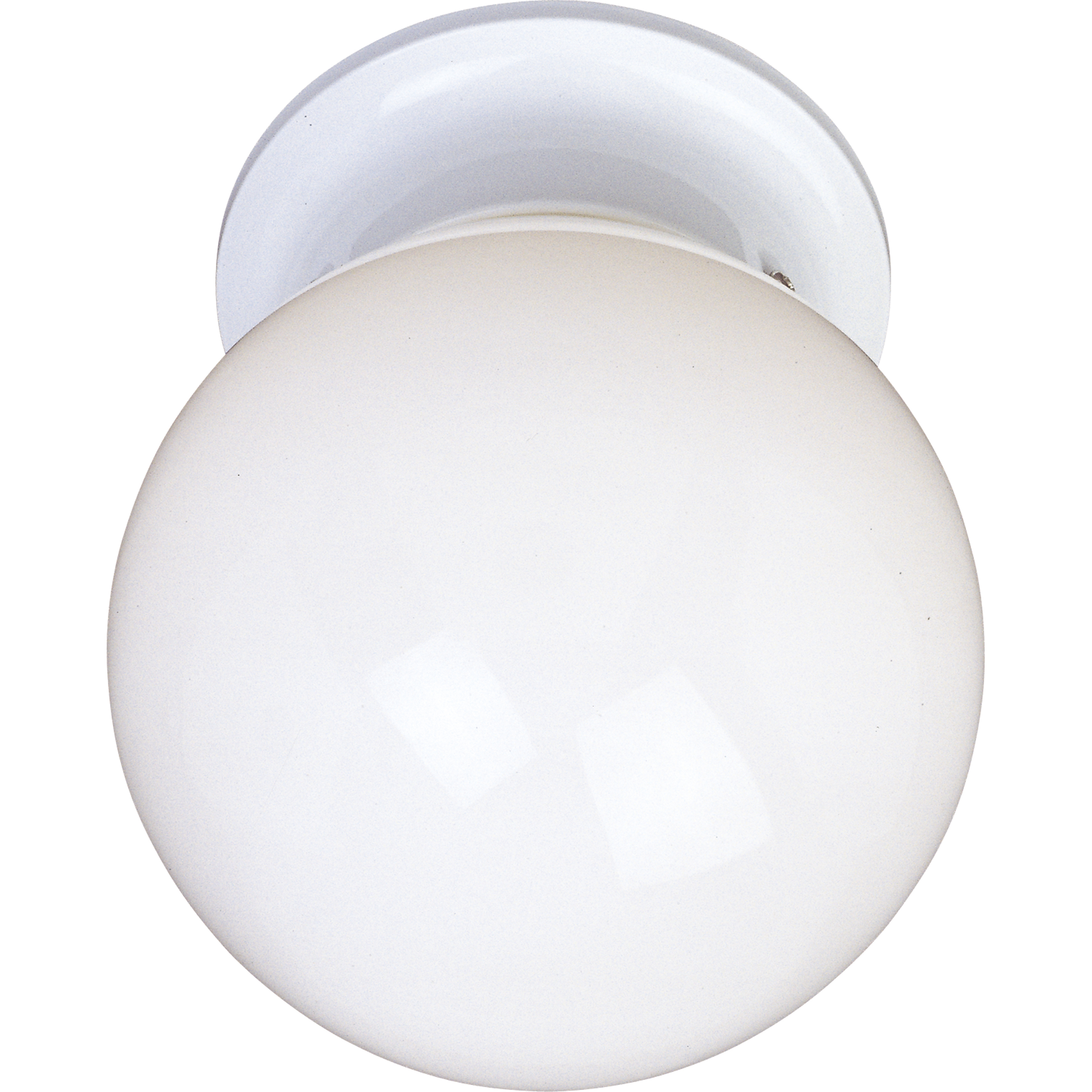 Essentials - 588x 1 Light 6 inch White Flush Mount Ceiling Light