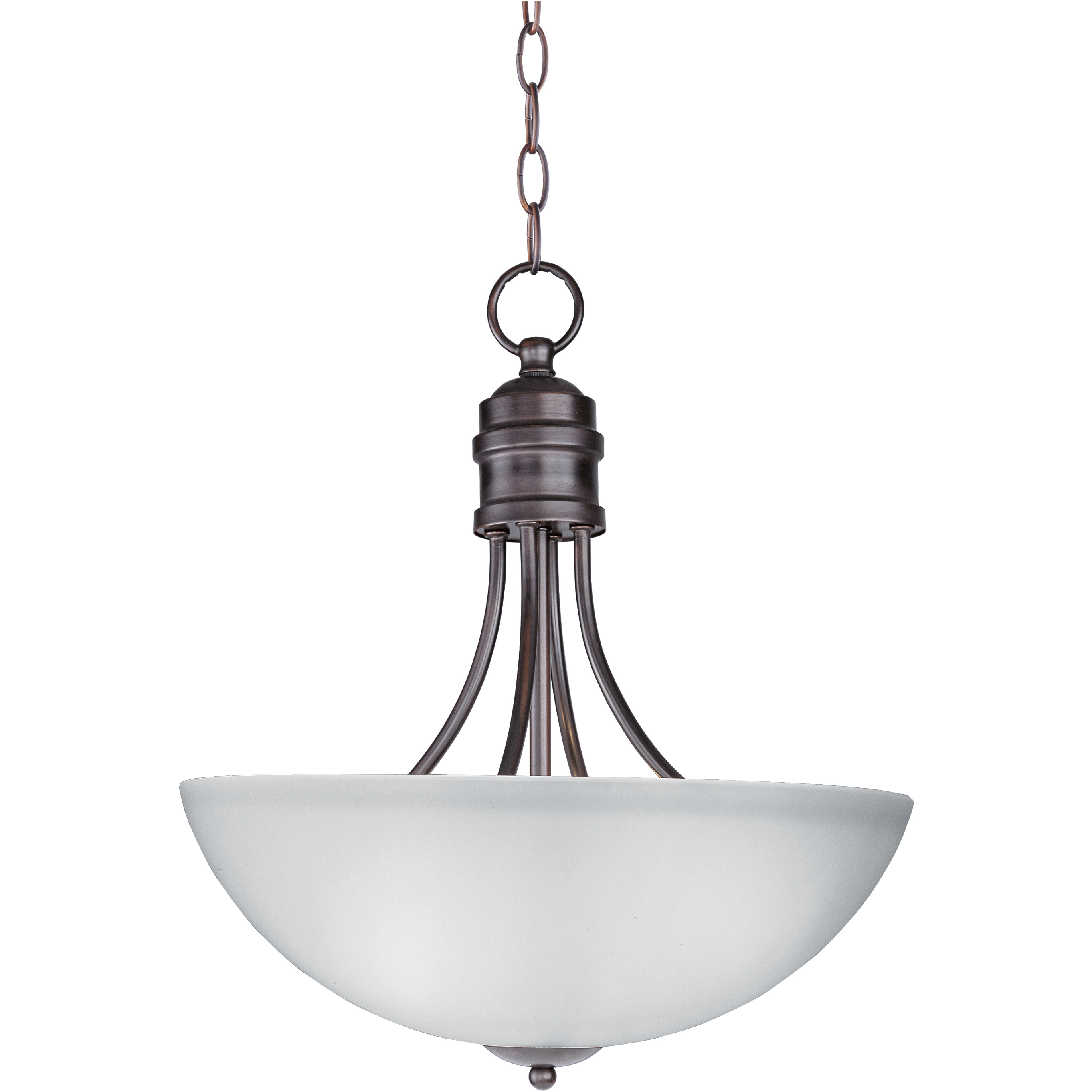 Logan 3 Light 15.5 inch Oil Rubbed Bronze Invert Bowl Pendant Ceiling Light