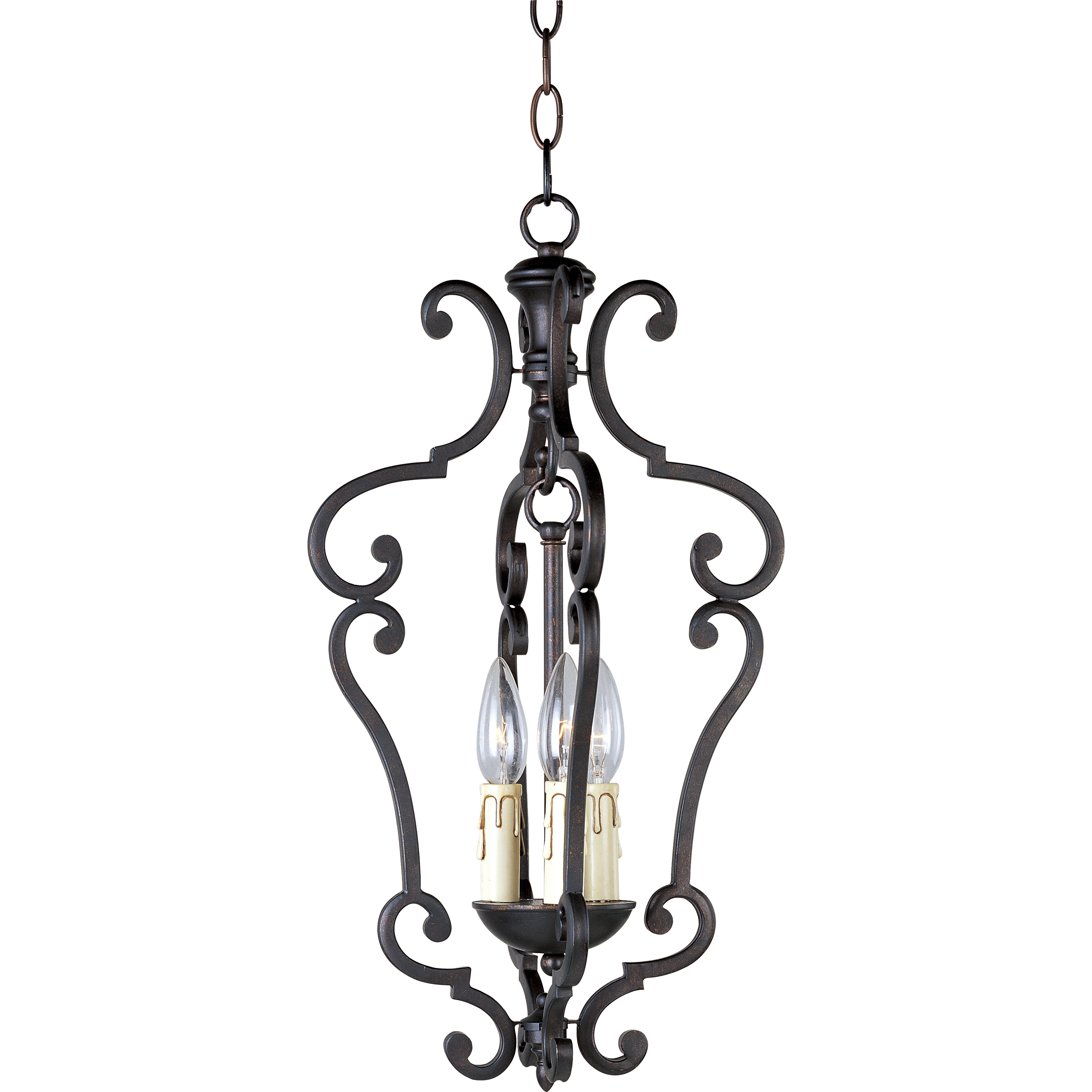 Richmond 3 Light 11 inch Colonial Umber Entry Foyer Pendant Ceiling Light