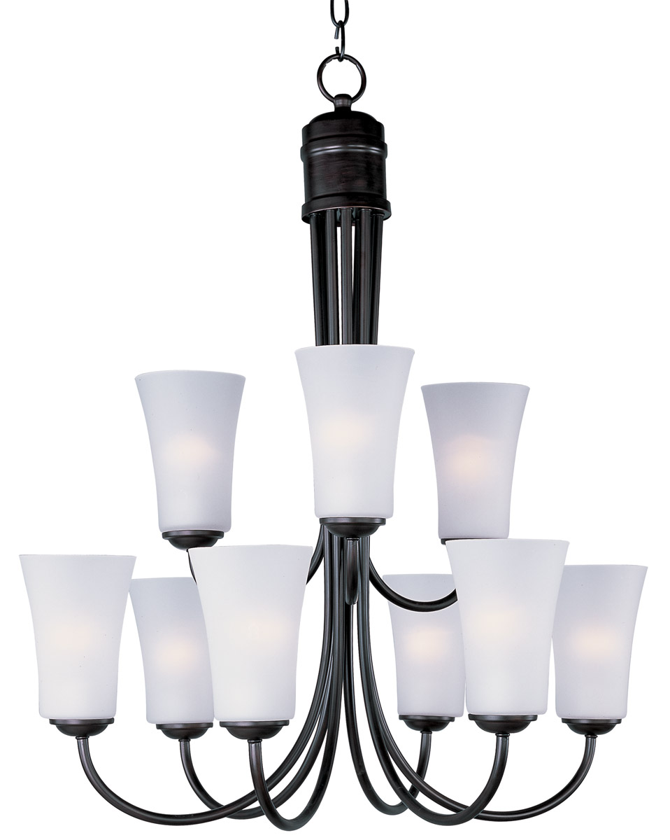 Maxim 10046FTOI Logan 9 Light 29 inch Oil Rubbed Bronze Multi-Tier