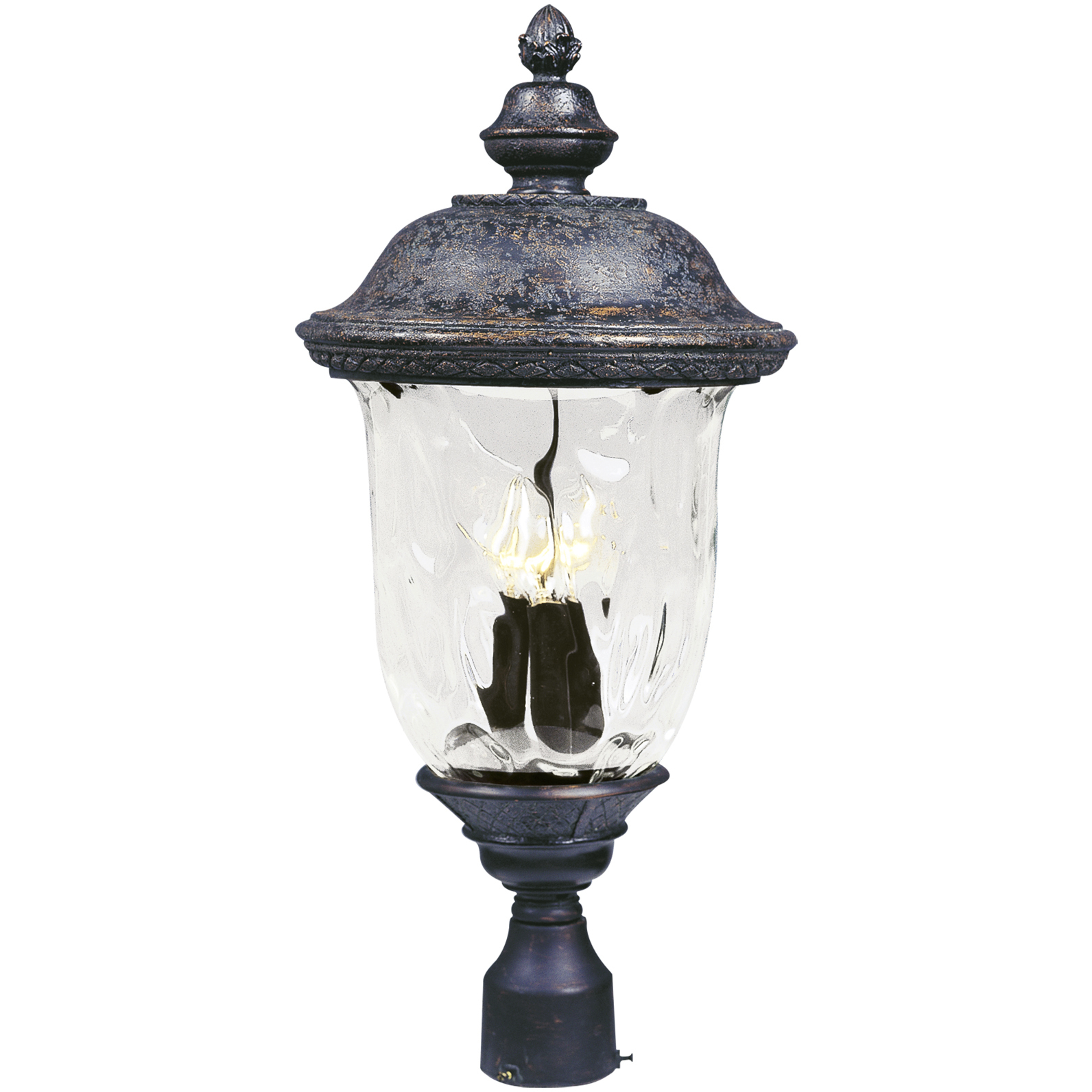 Carriage House VX 3 Light 26.5 inch Oriental Bronze Outdoor Pole