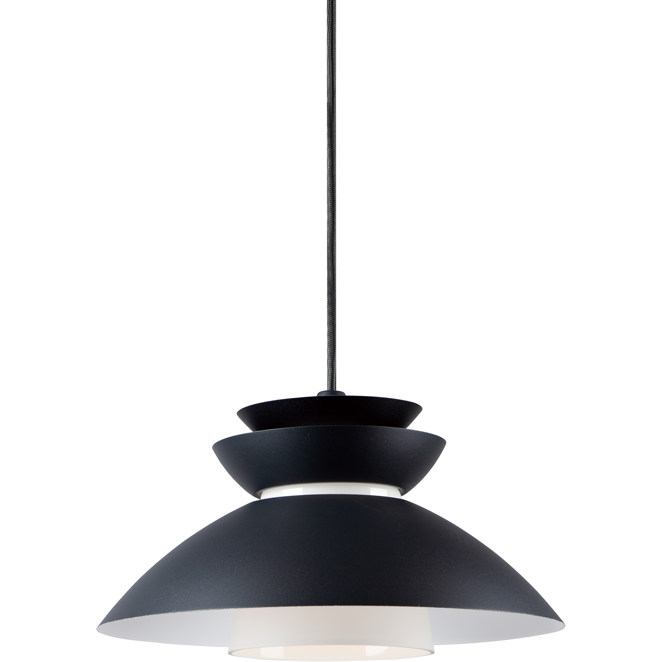 Nordic 1 Light 14.25 inch Black Single Pendant Ceiling Light