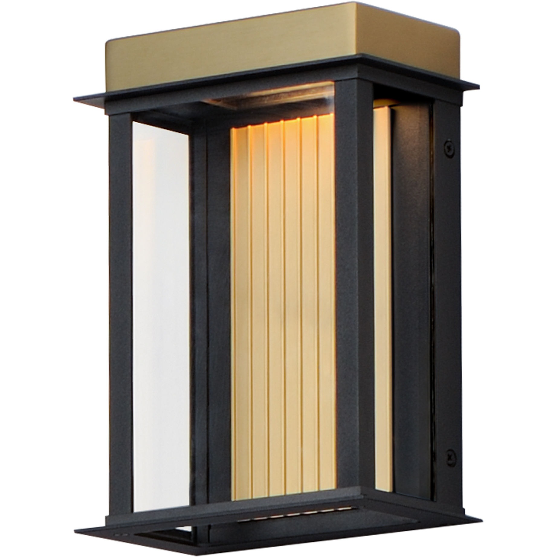 Rincon LED 10 inch Black and Gold Outdoor Wall Mount
