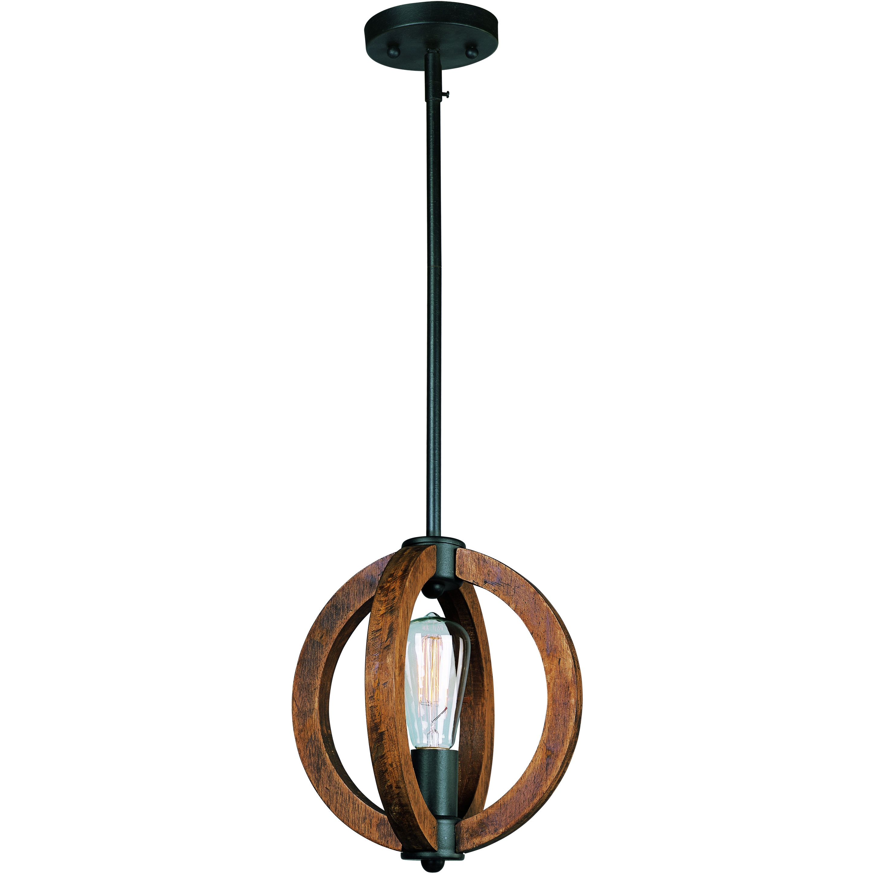 Bodega Bay 1 Light 10 inch Anthracite Mini Pendant Ceiling Light in Bulb Not Included