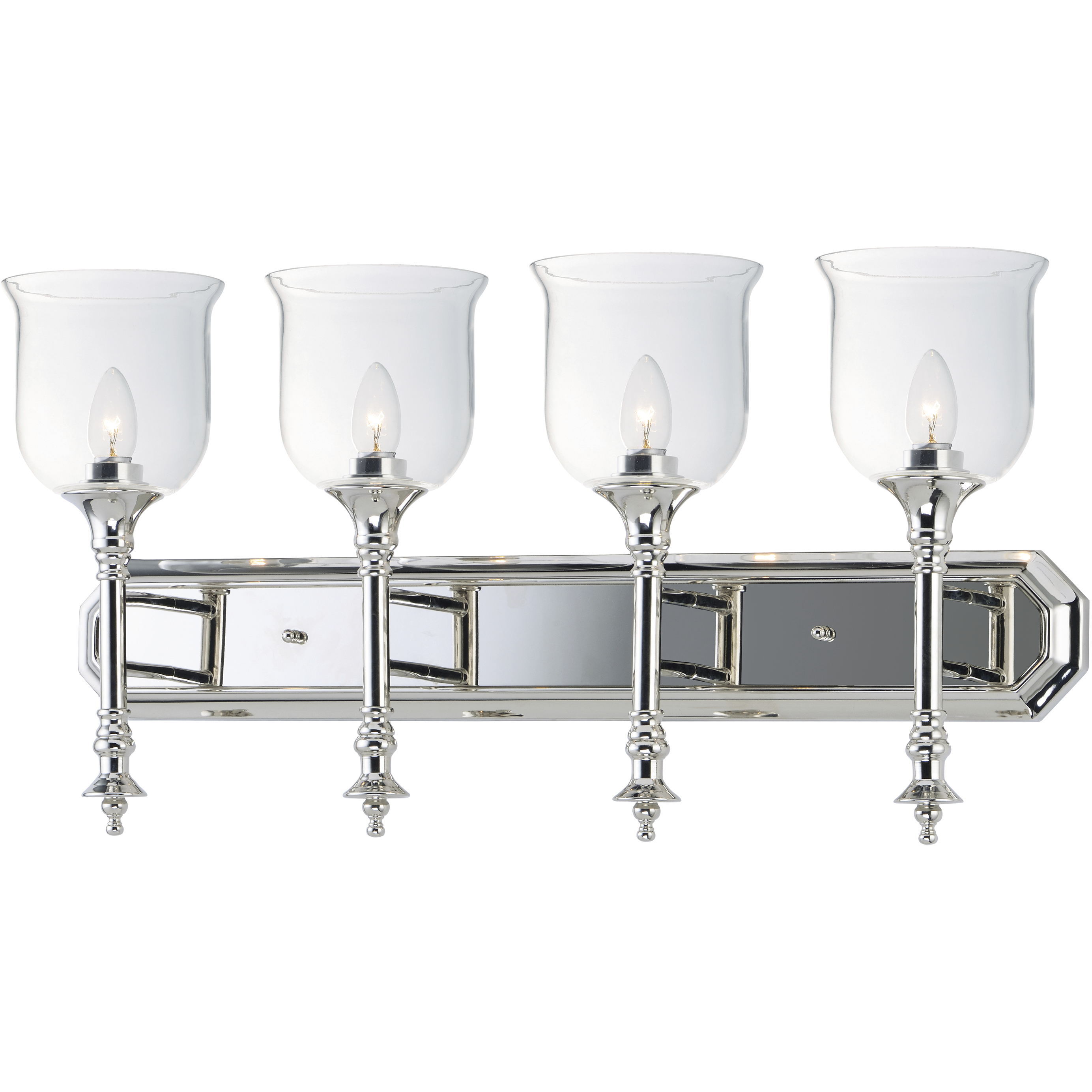 Centennial 4 Light 30 inch Polished Nickel Bath Vanity Wall Light
