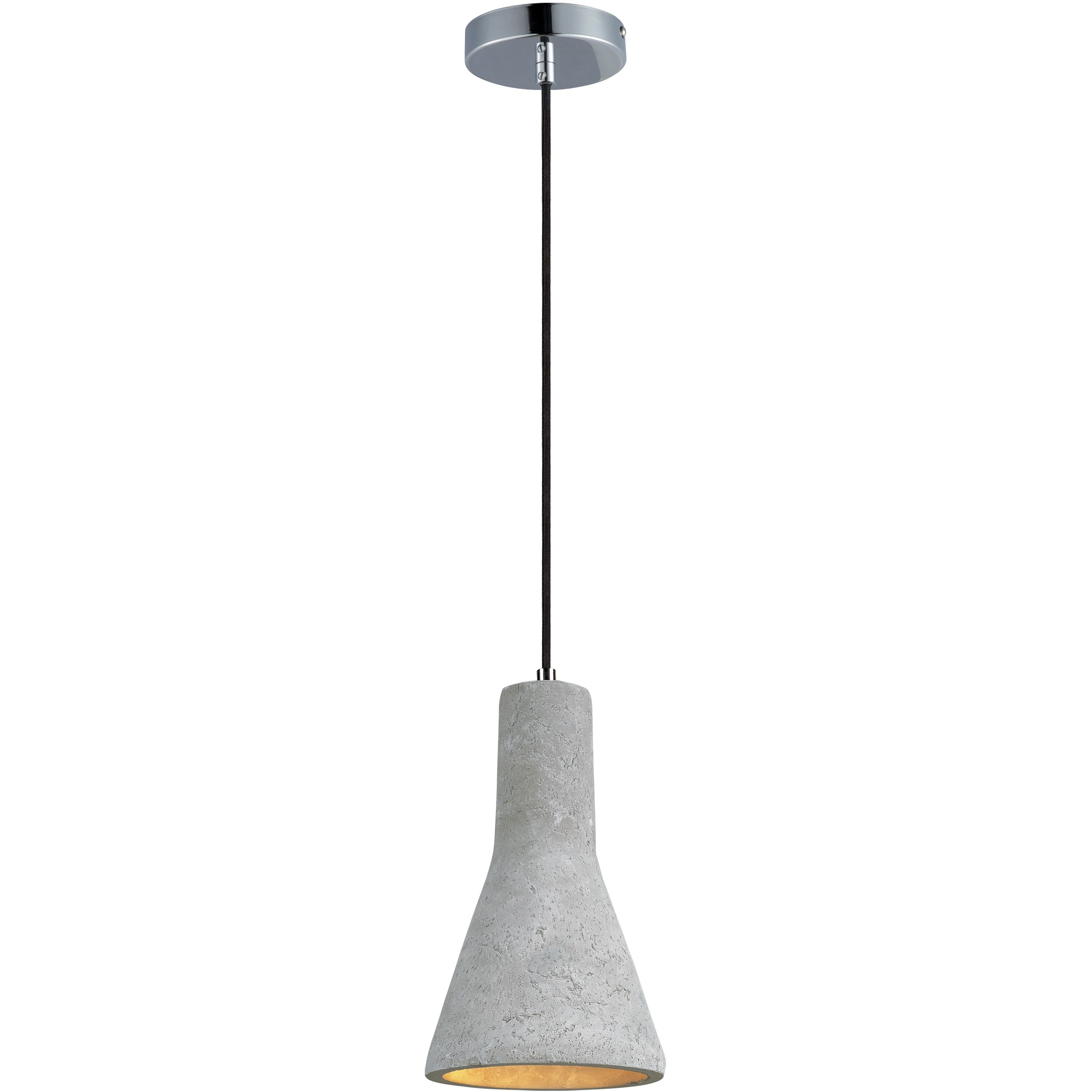 Crete LED 7.25 inch Polished Chrome Single Pendant Ceiling Light