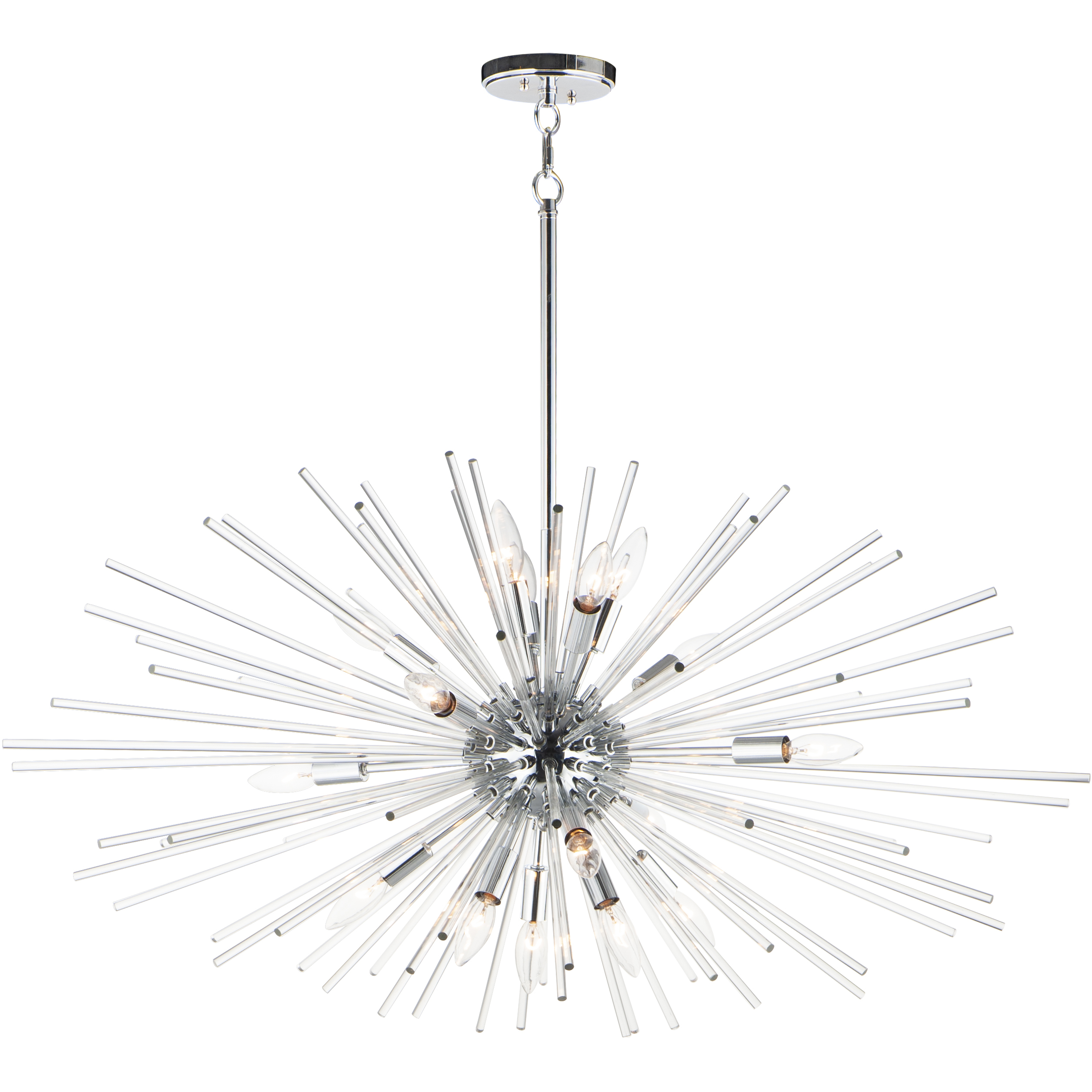 Polaris 16 Light 40 inch Polished Chrome Multi-Light Pendant Ceiling Light