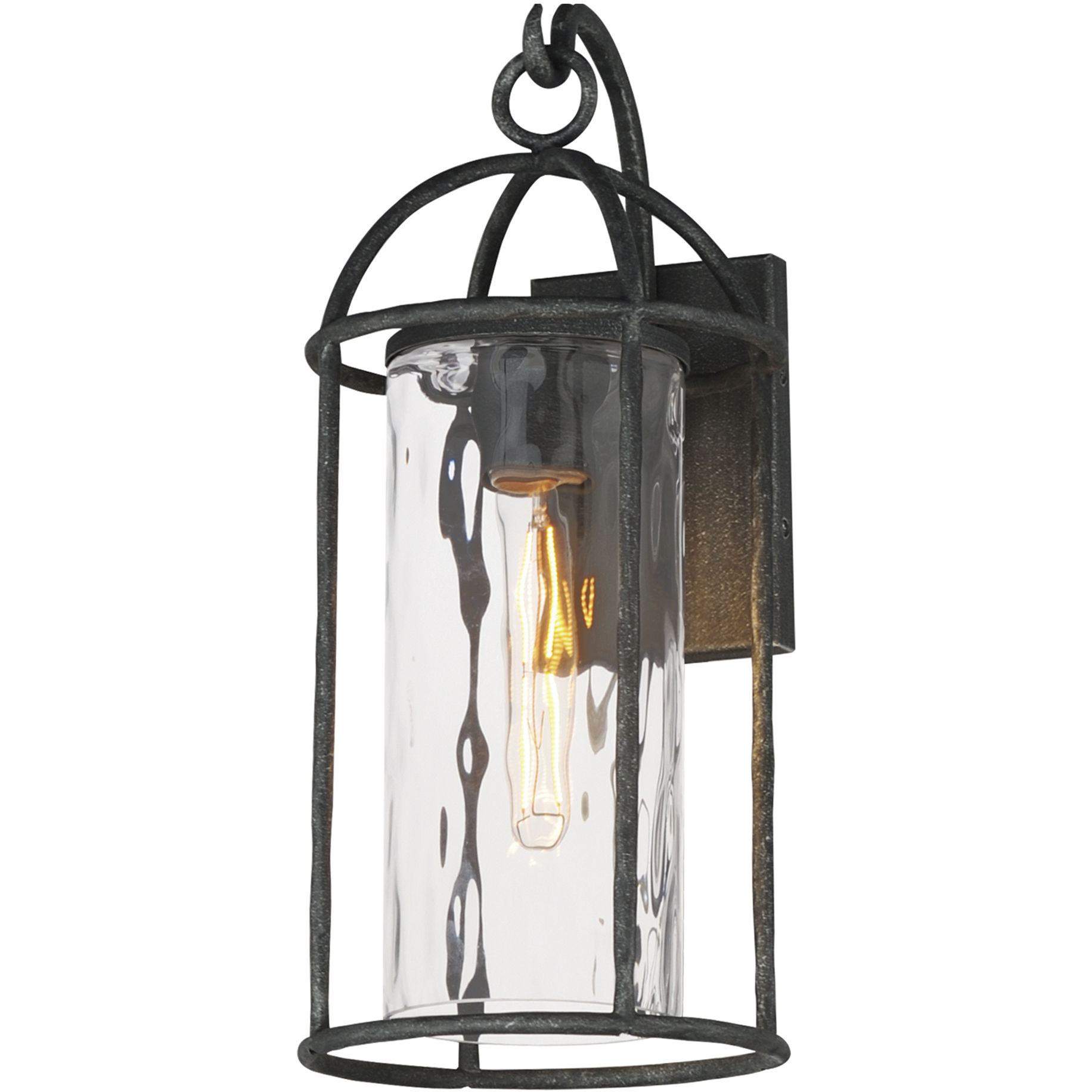 Del Mar 1 Light 19 inch Blacksmith Outdoor Wall Mount in Water