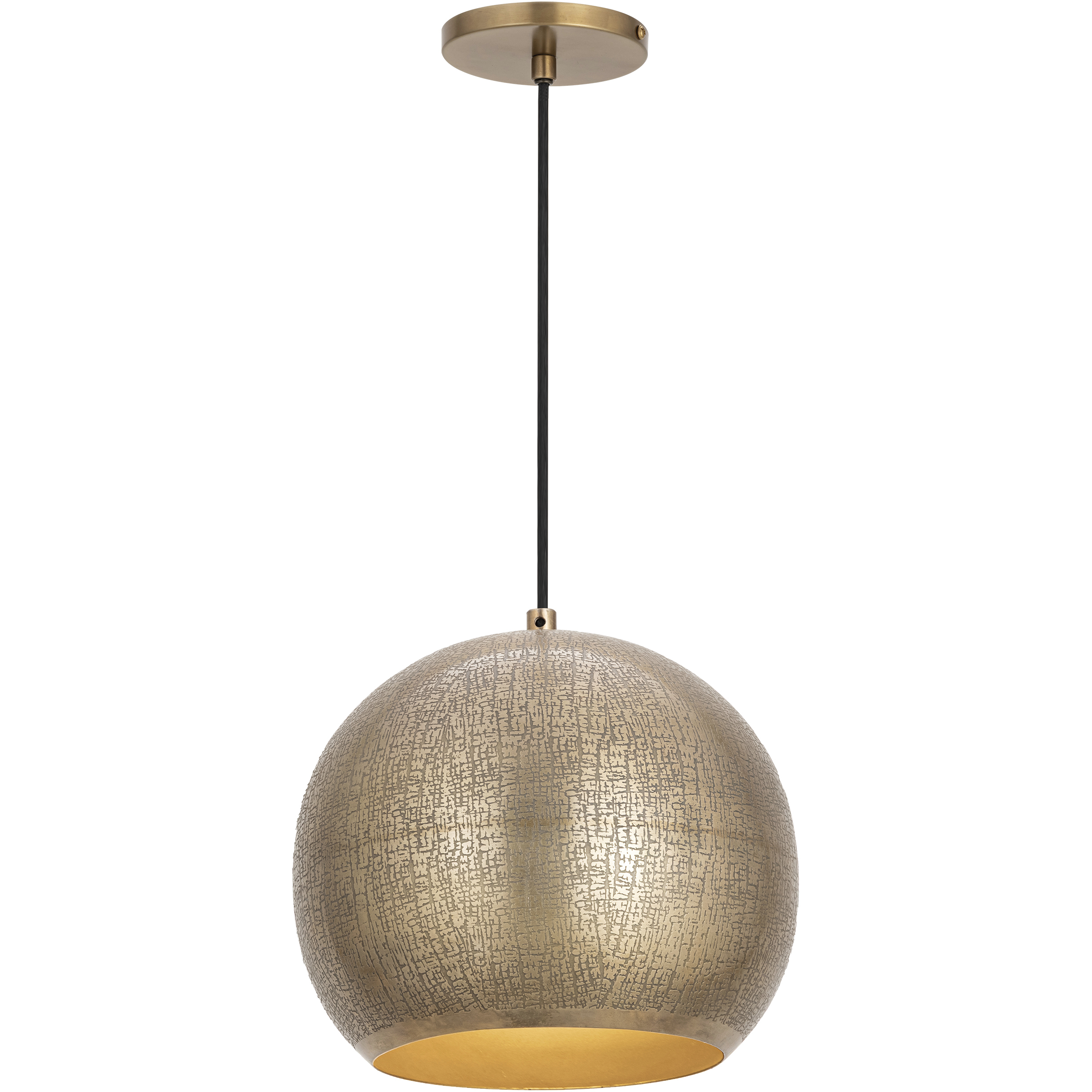 Aurelia 1 Light 10 inch Weathered Brass Mini Pendant Ceiling Light
