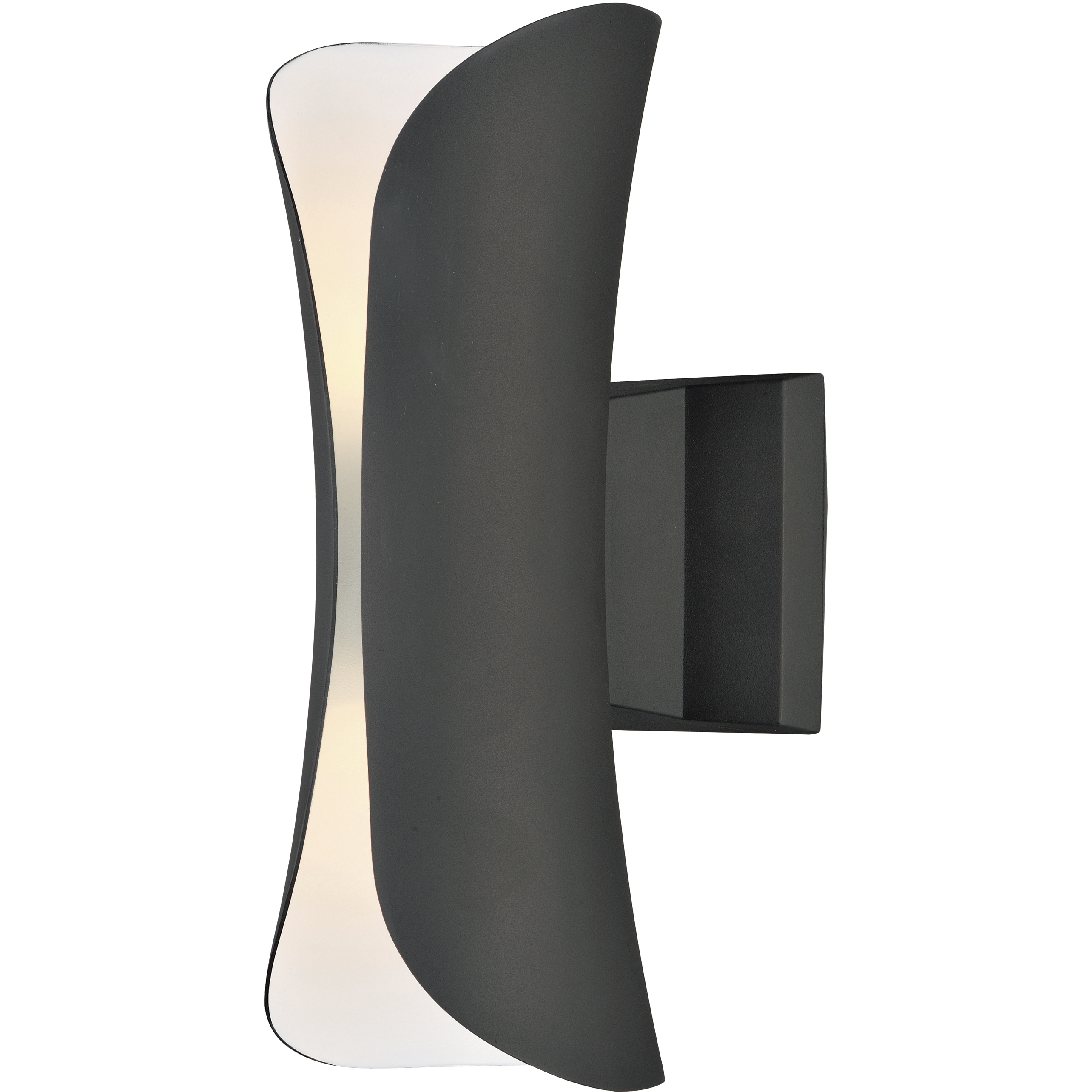 Scroll LED 13.5 inch Architectural Bronze Outdoor Wall Mount