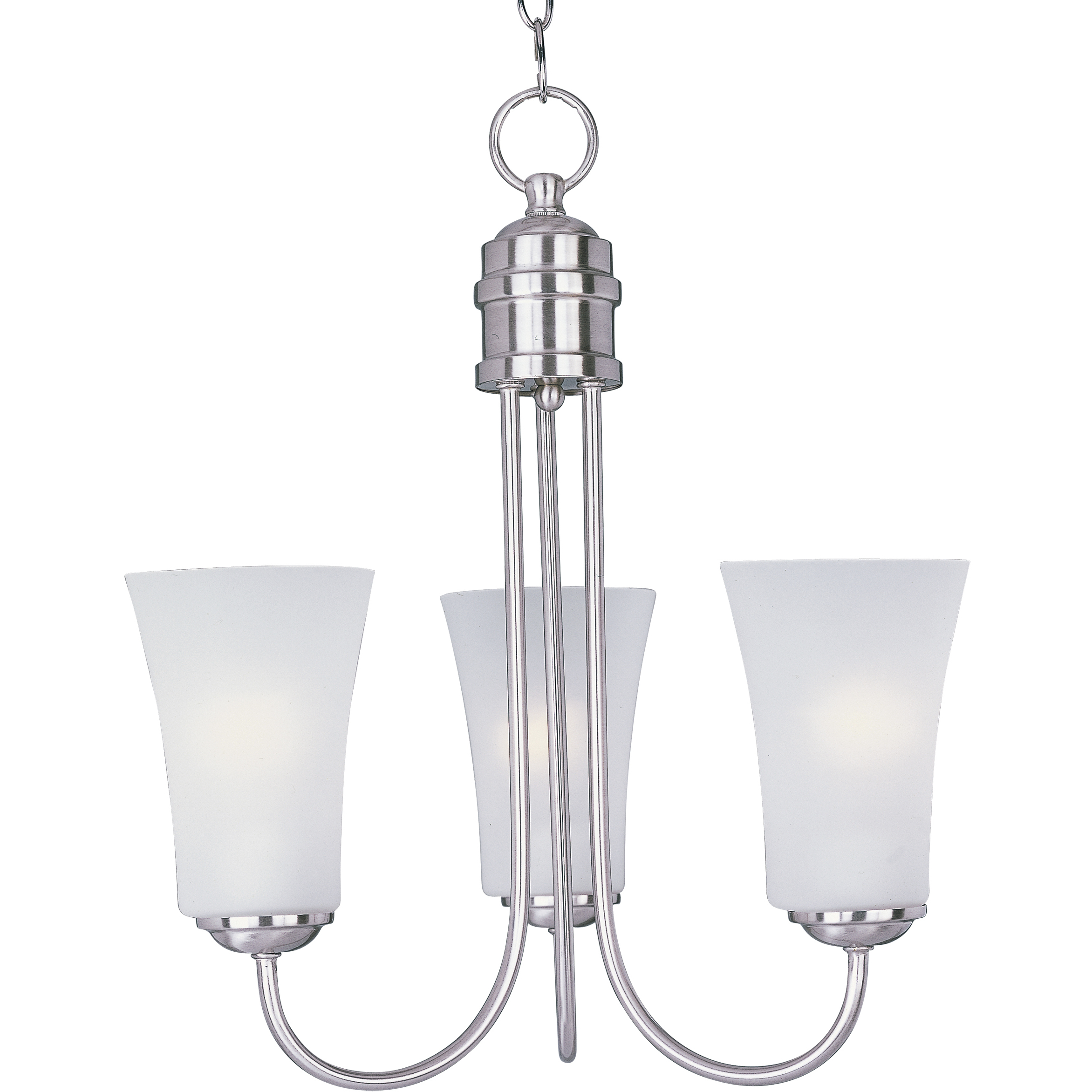 Logan 3 Light 17 inch Satin Nickel Single-Tier Chandelier Ceiling Light