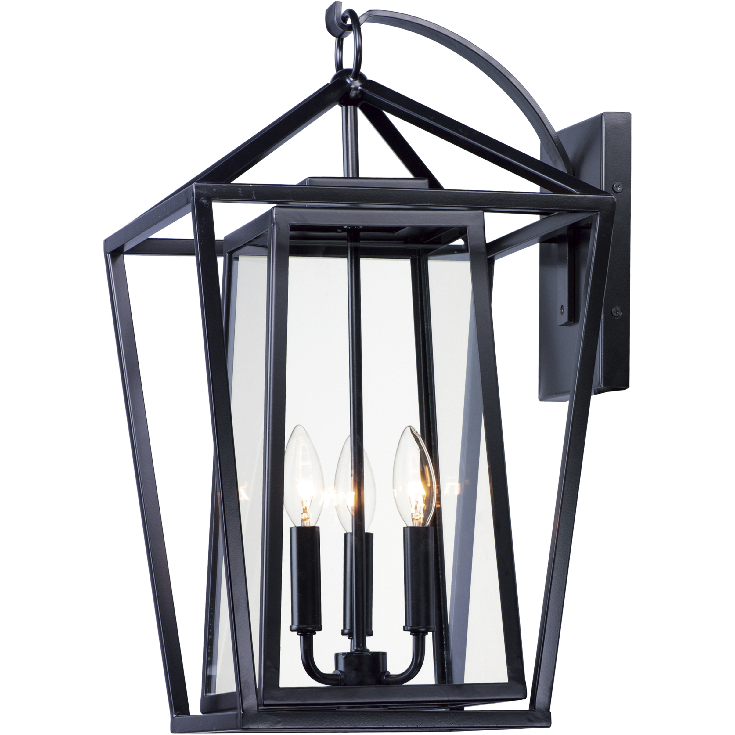Artisan 3 Light 20.75 inch Black Outdoor Wall Mount