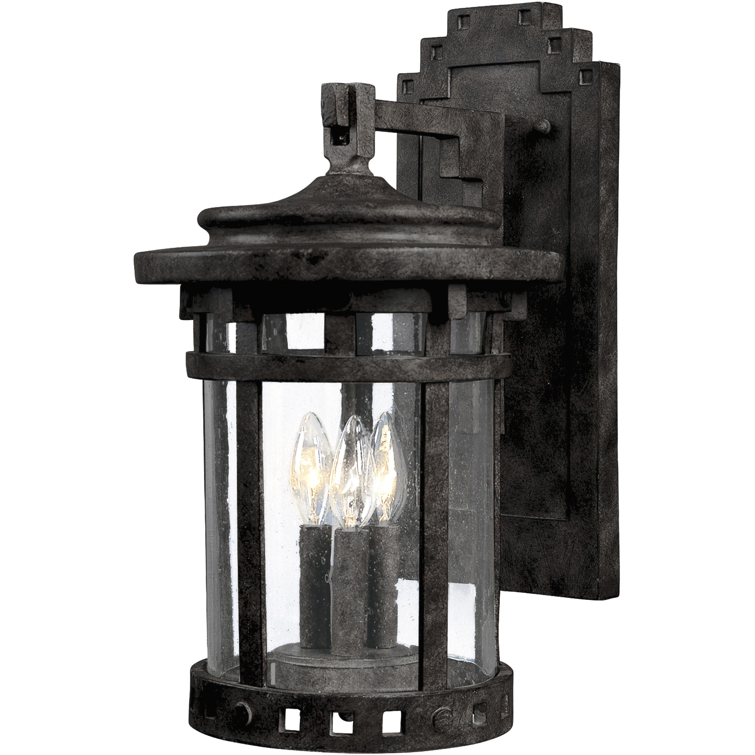 Santa Barbara DC 3 Light 20 inch Sienna Outdoor Wall Mount