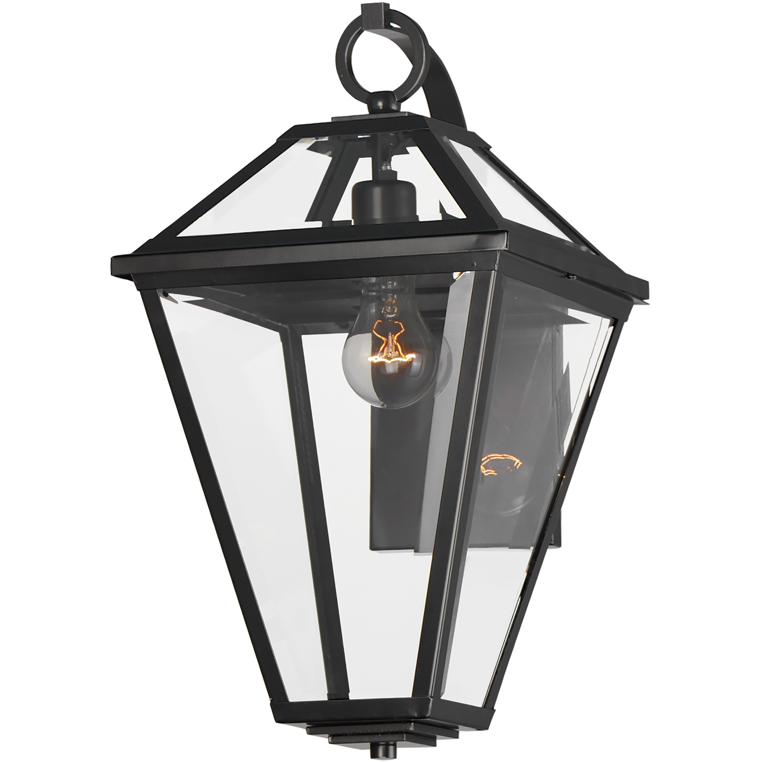 Prism 1 Light 18 inch Black Outdoor Wall Mount