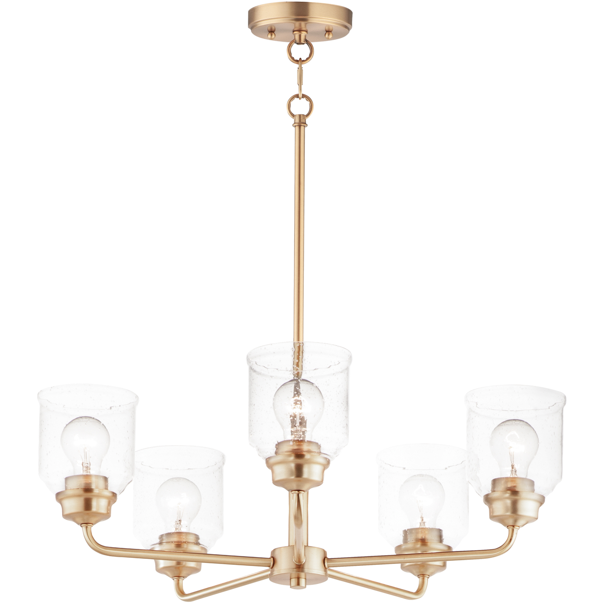 Acadia 5 Light 26 inch Heritage Single-Tier Chandelier Ceiling Light