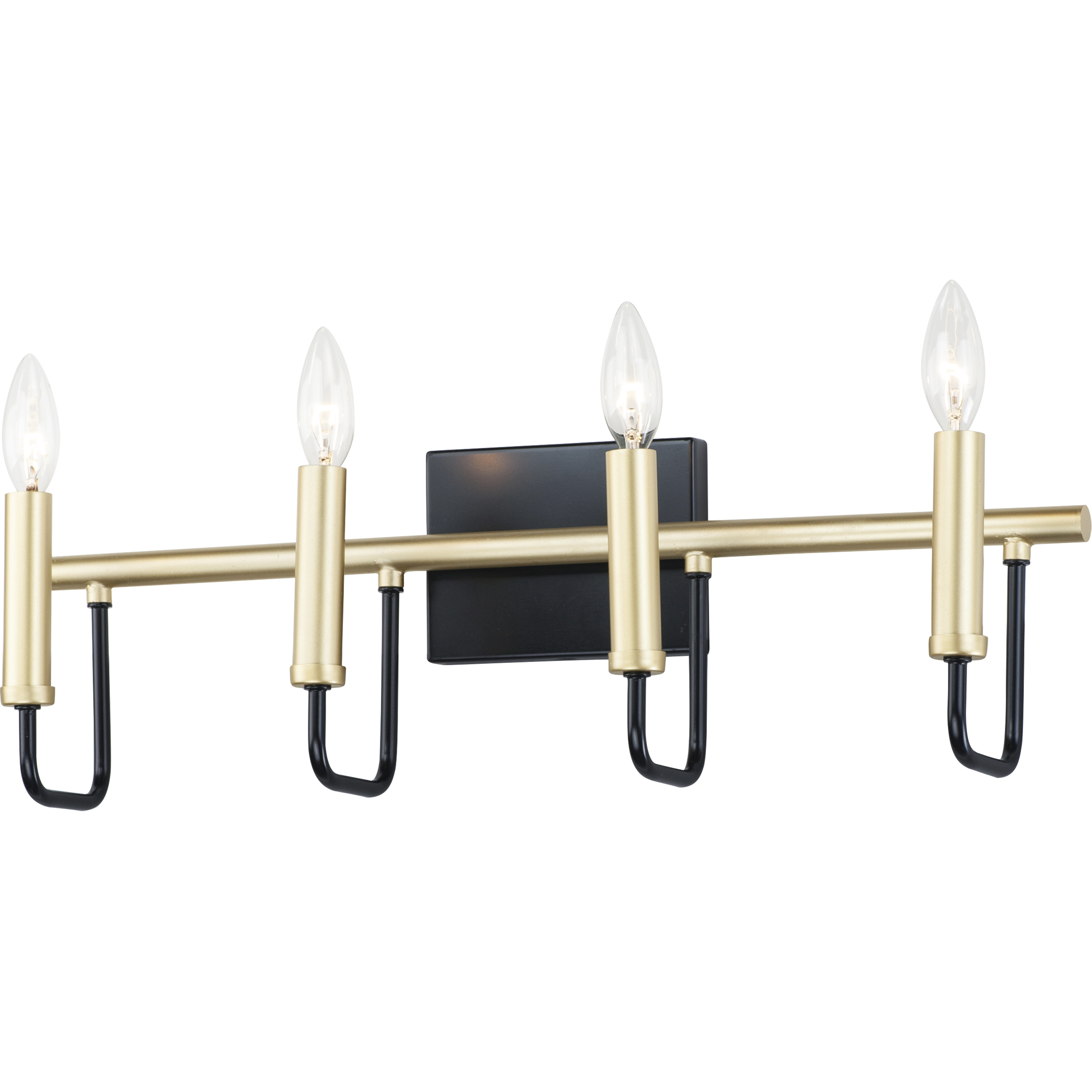 Sullivan 4 Light Black and Gold Wall Sconce Wall Light