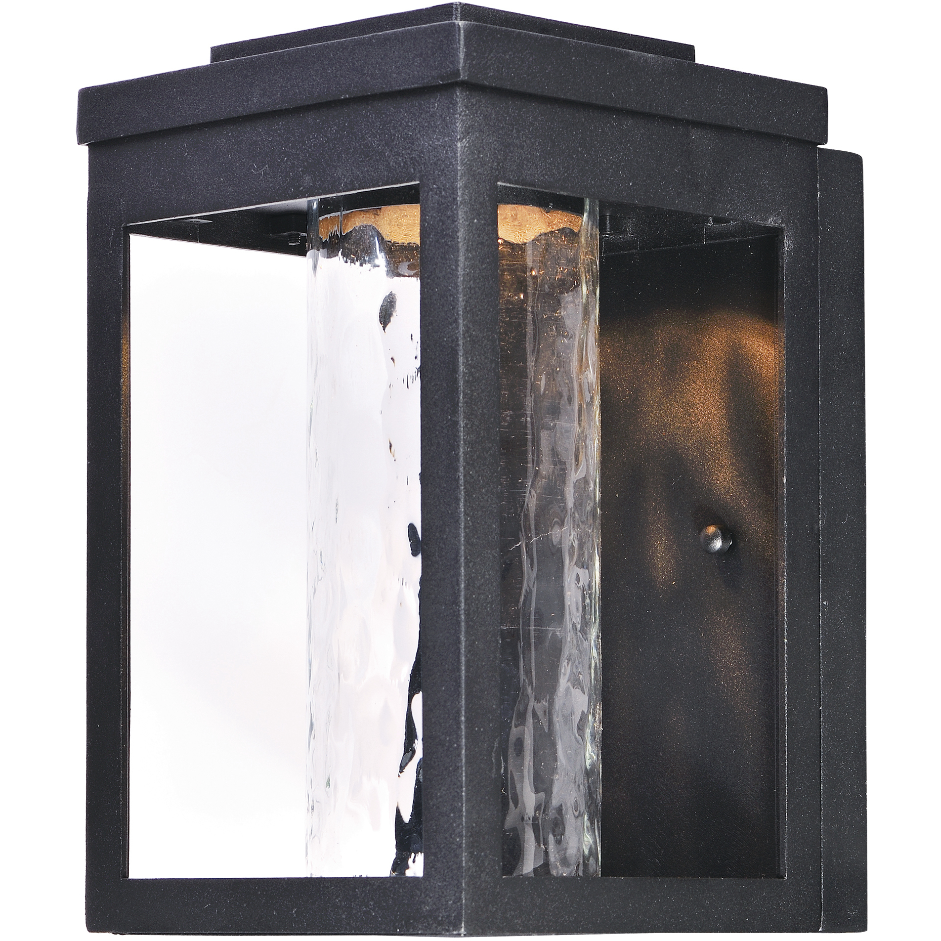 Salon LED 10 inch Black Outdoor Wall Mount in Water