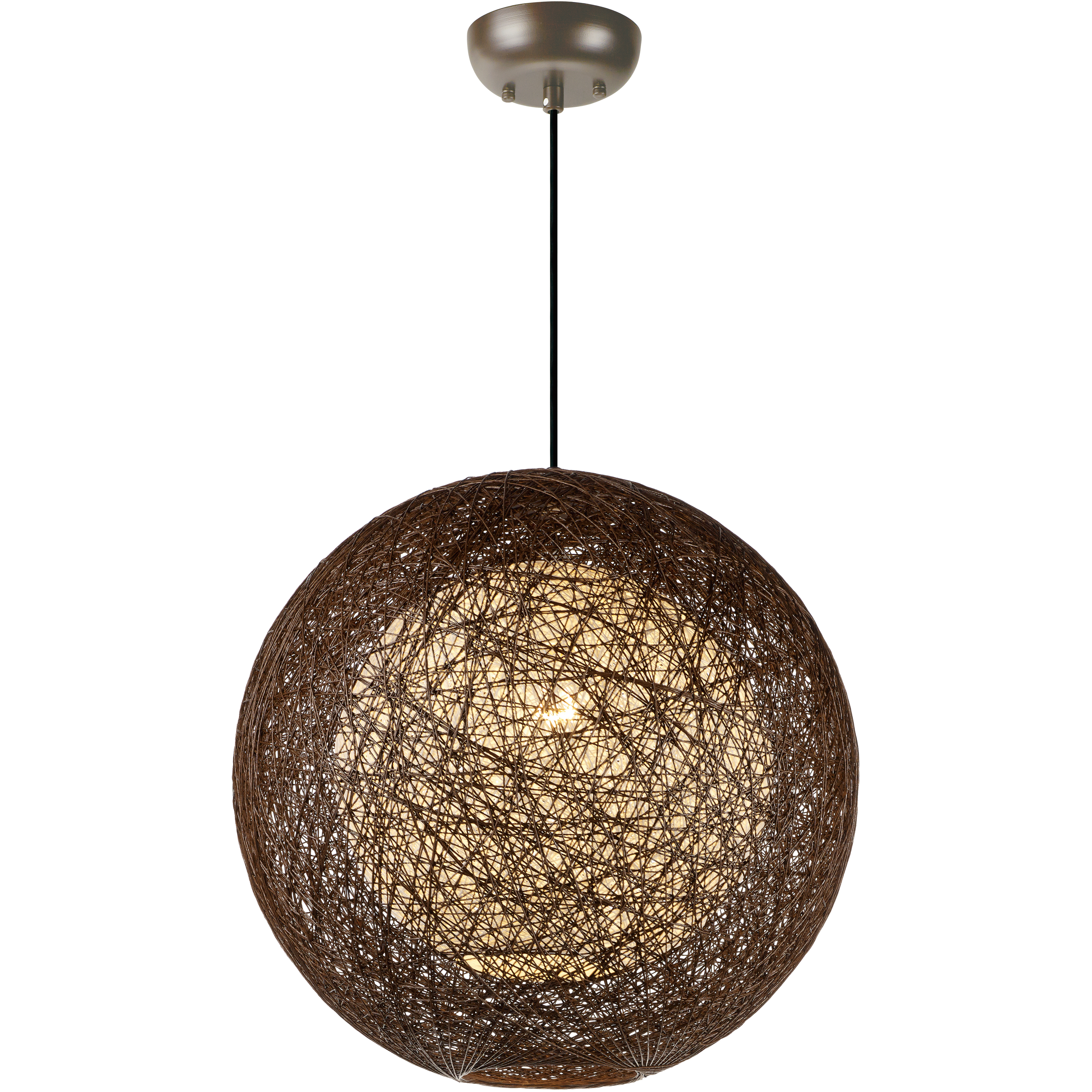 Bali 1 Light 19 inch Chocolate Outdoor Pendant