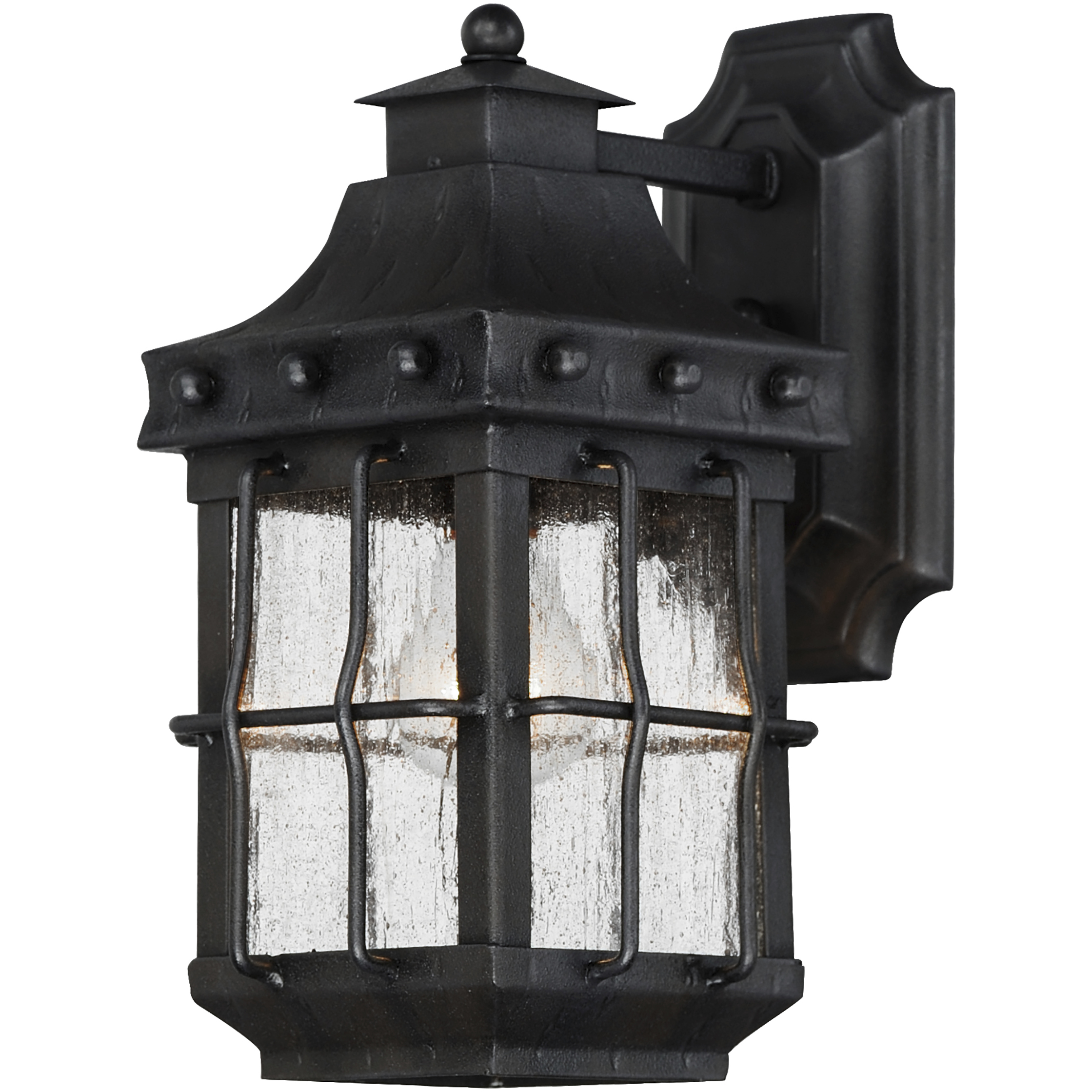 Nantucket 1 Light 13 inch Country Forge Outdoor Wall Mount
