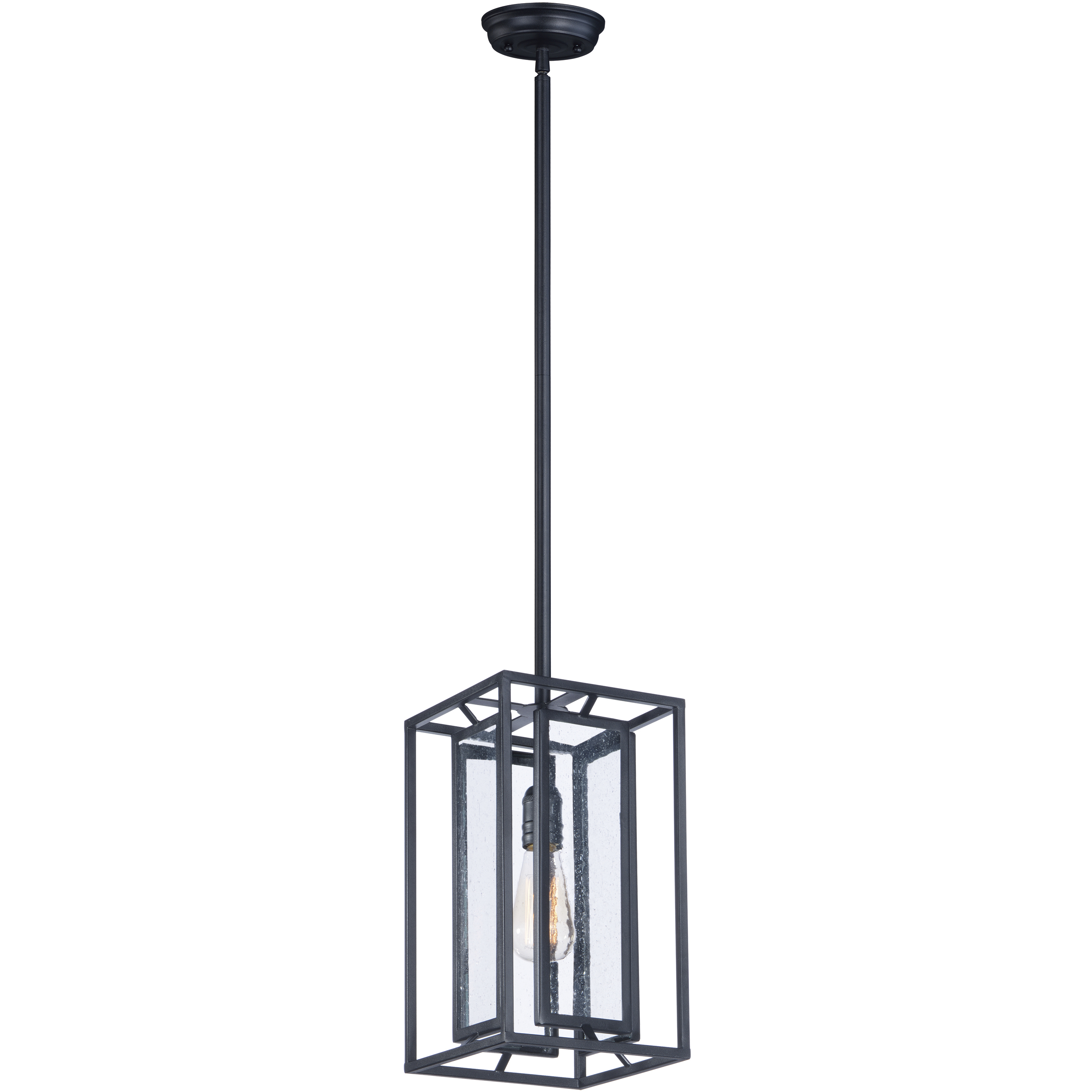 Era 1 Light 7.75 inch Black Single Pendant Ceiling Light in Medium Base