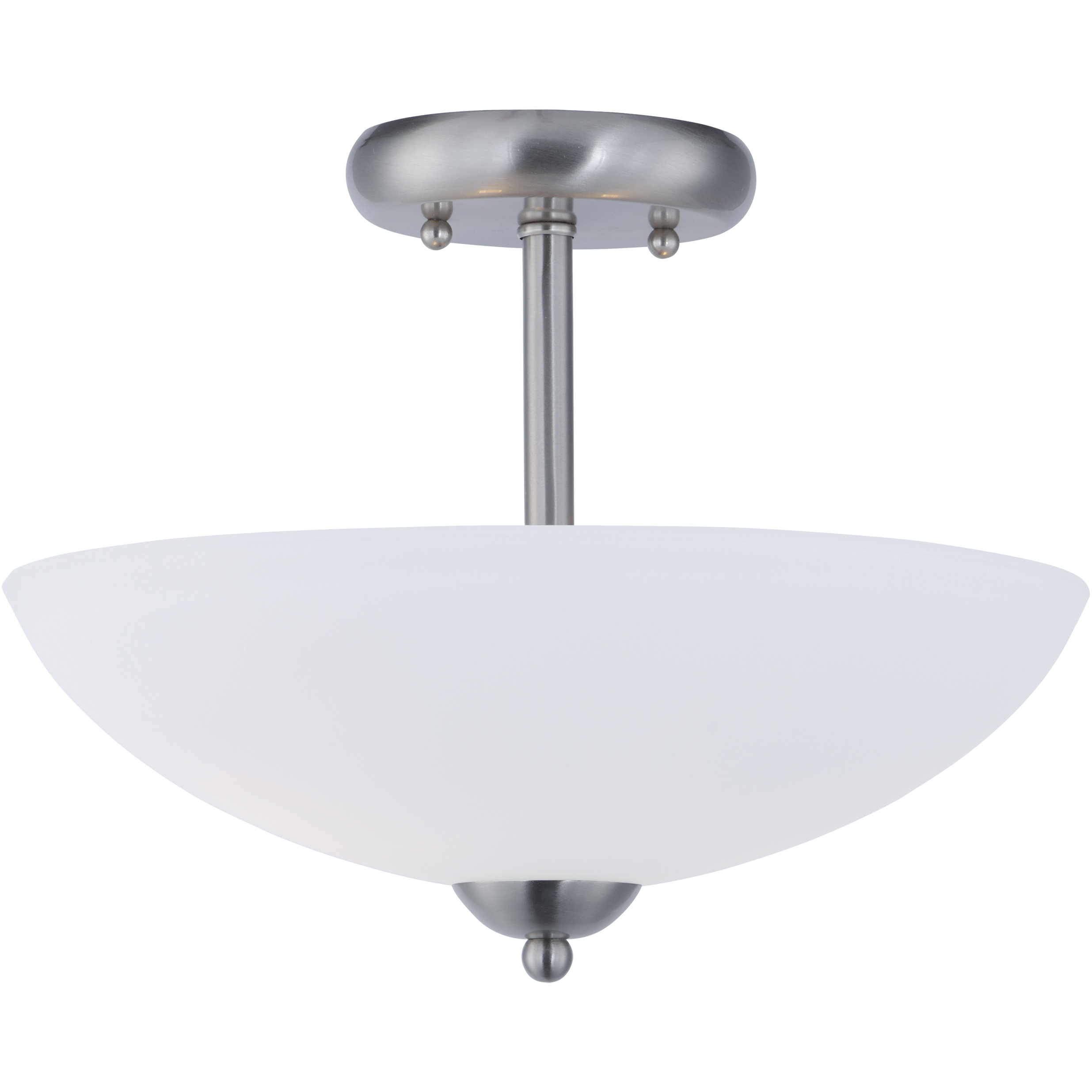 Taylor 2 Light 13 inch Satin Nickel Semi-Flush Mount Ceiling Light