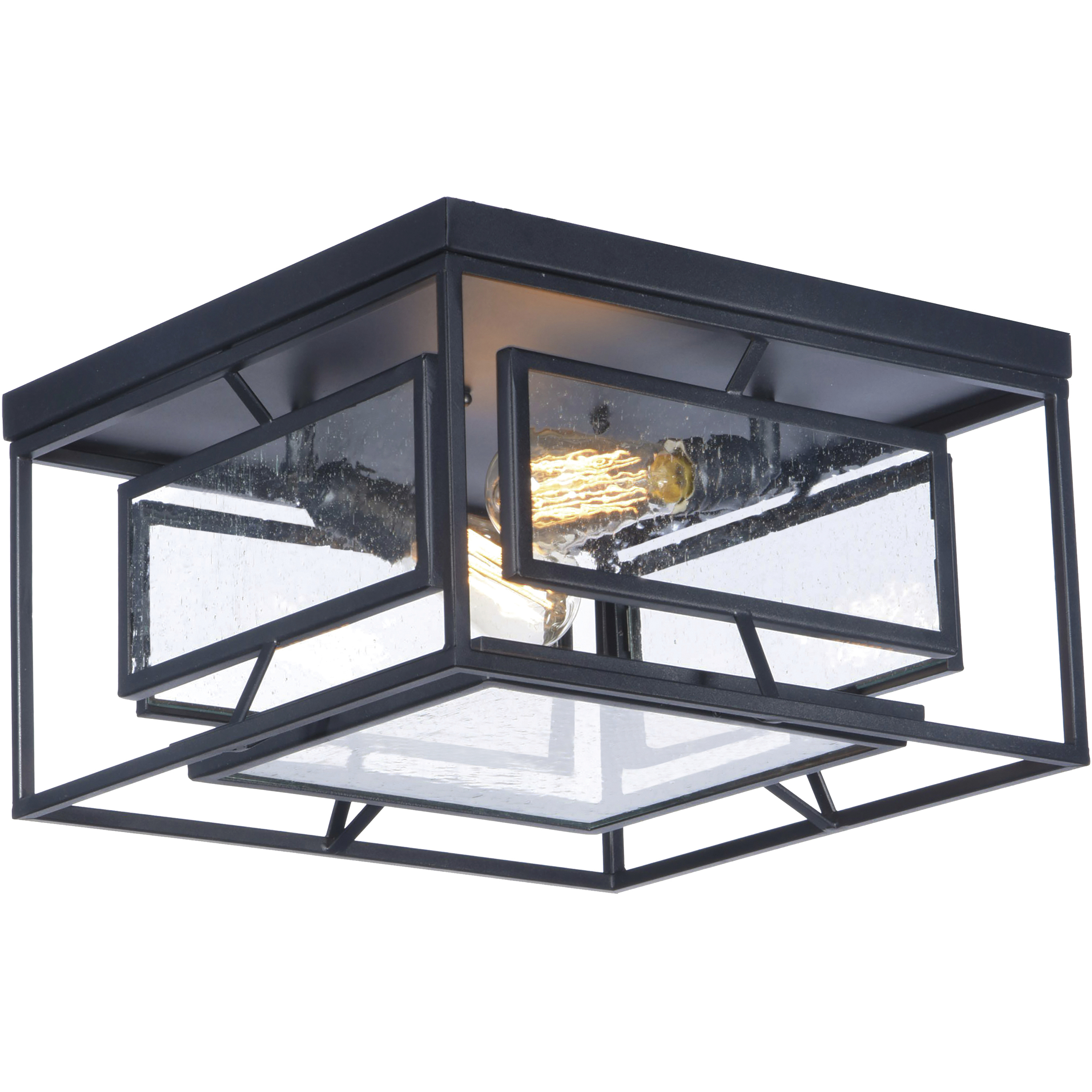 Era LED 15.75 inch Black Flush Mount Ceiling Light