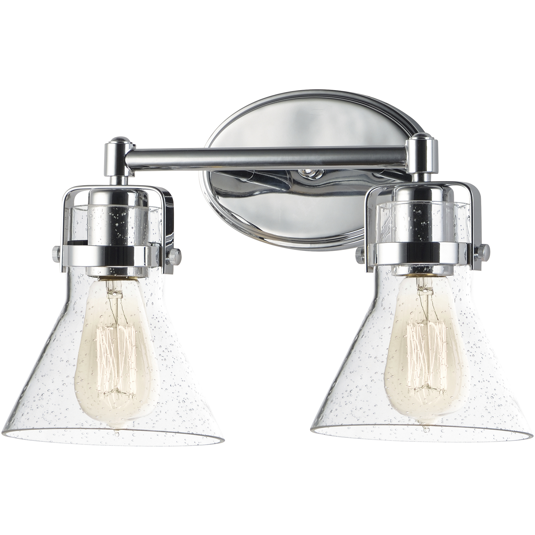 Seafarer 2 Light 15 inch Polished Chrome Bath Vanity Wall Light in Incandescent Bulb Not Included