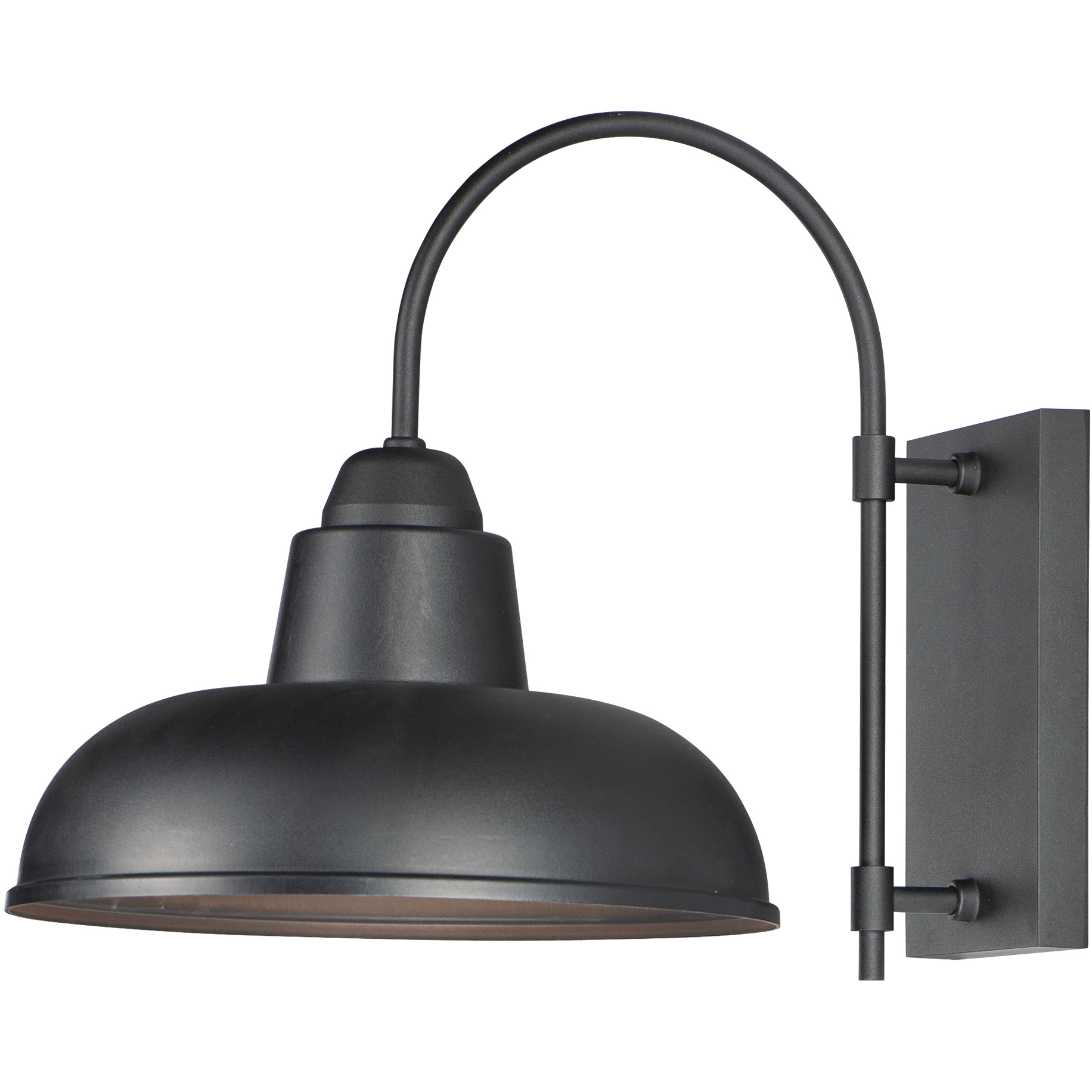 Industrial 1 Light 15.75 inch Black Outdoor Wall Mount