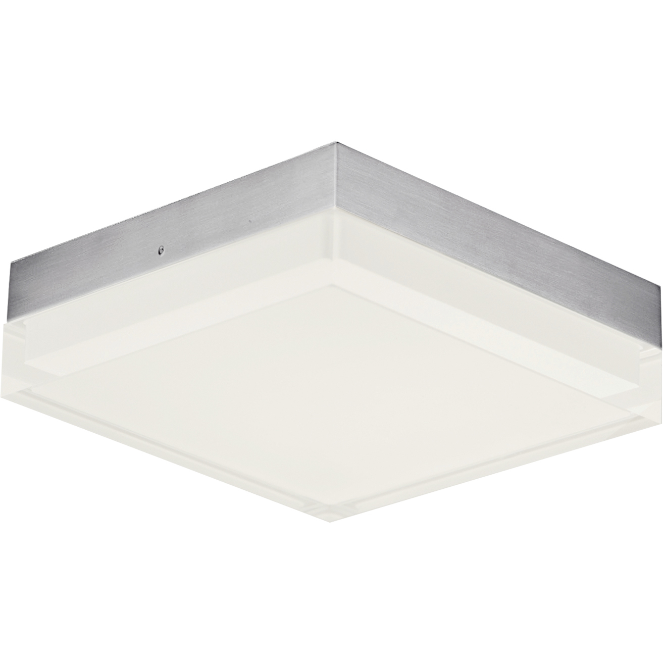 Illuminaire II LED 6.25 inch Satin Nickel Flush Mount Ceiling Light