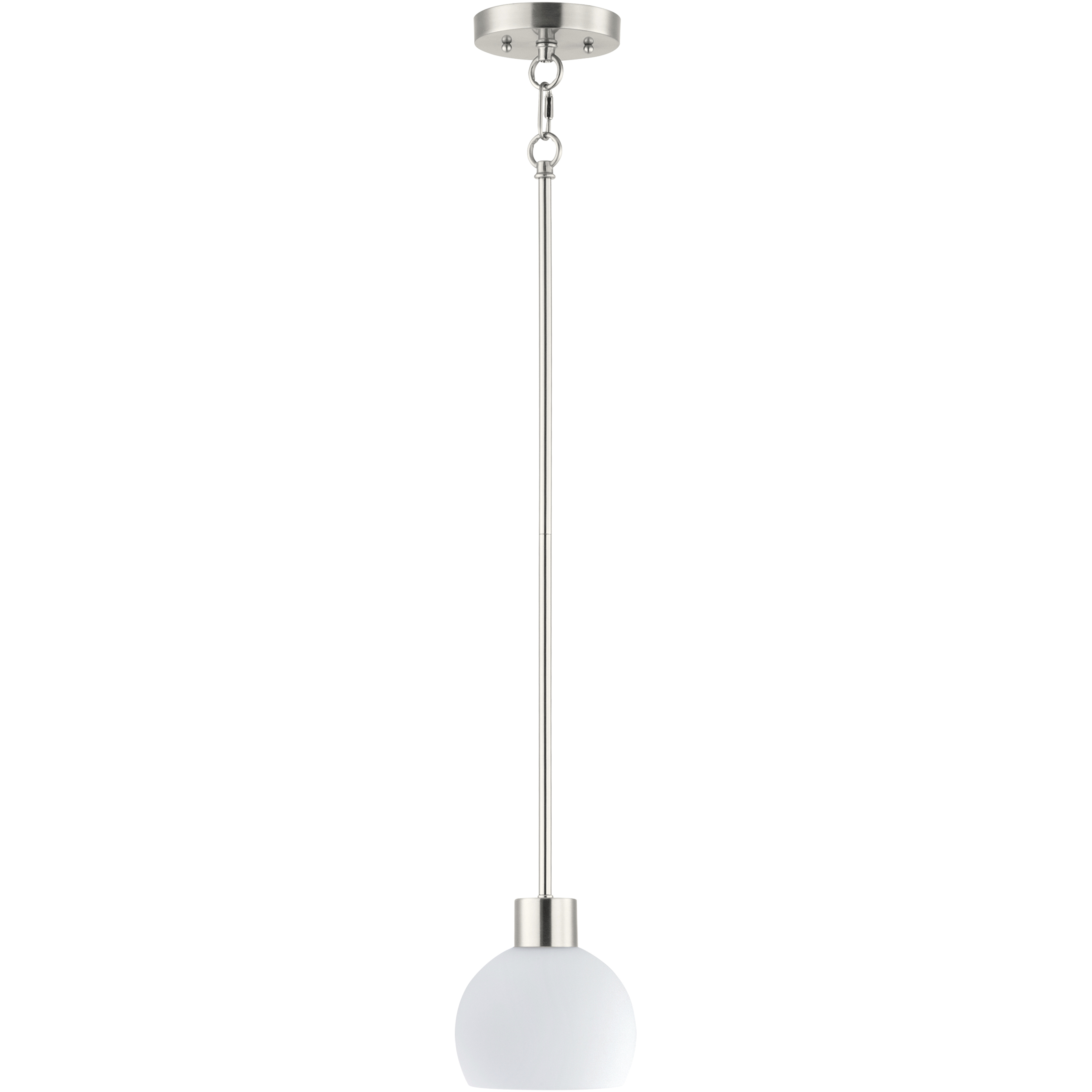 Coraline 1 Light 6 inch Satin Nickel Mini Pendant Ceiling Light